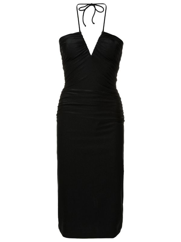 Vestido Franzido Listrado Deco