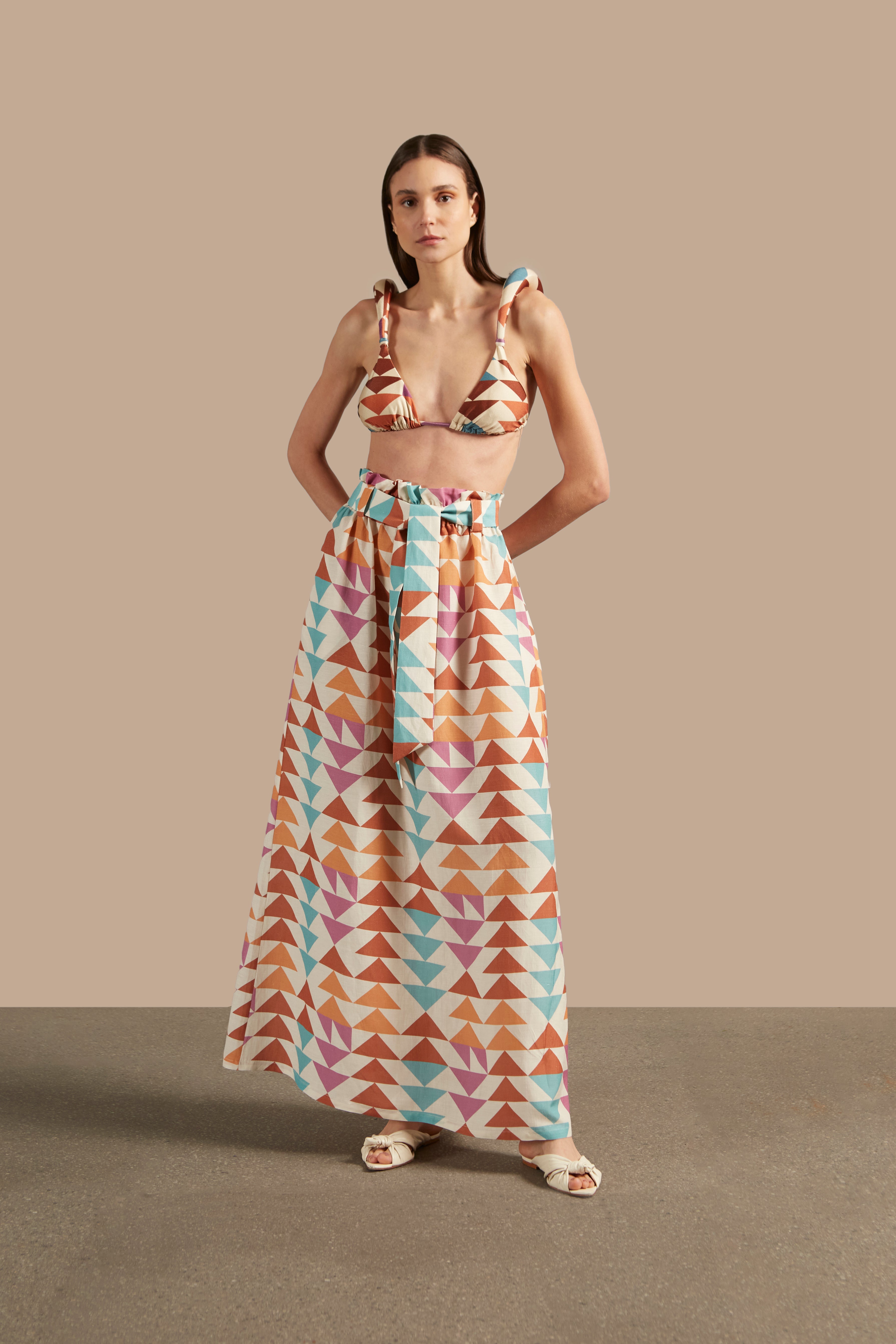 Saia Longa Com Faixa Colibri