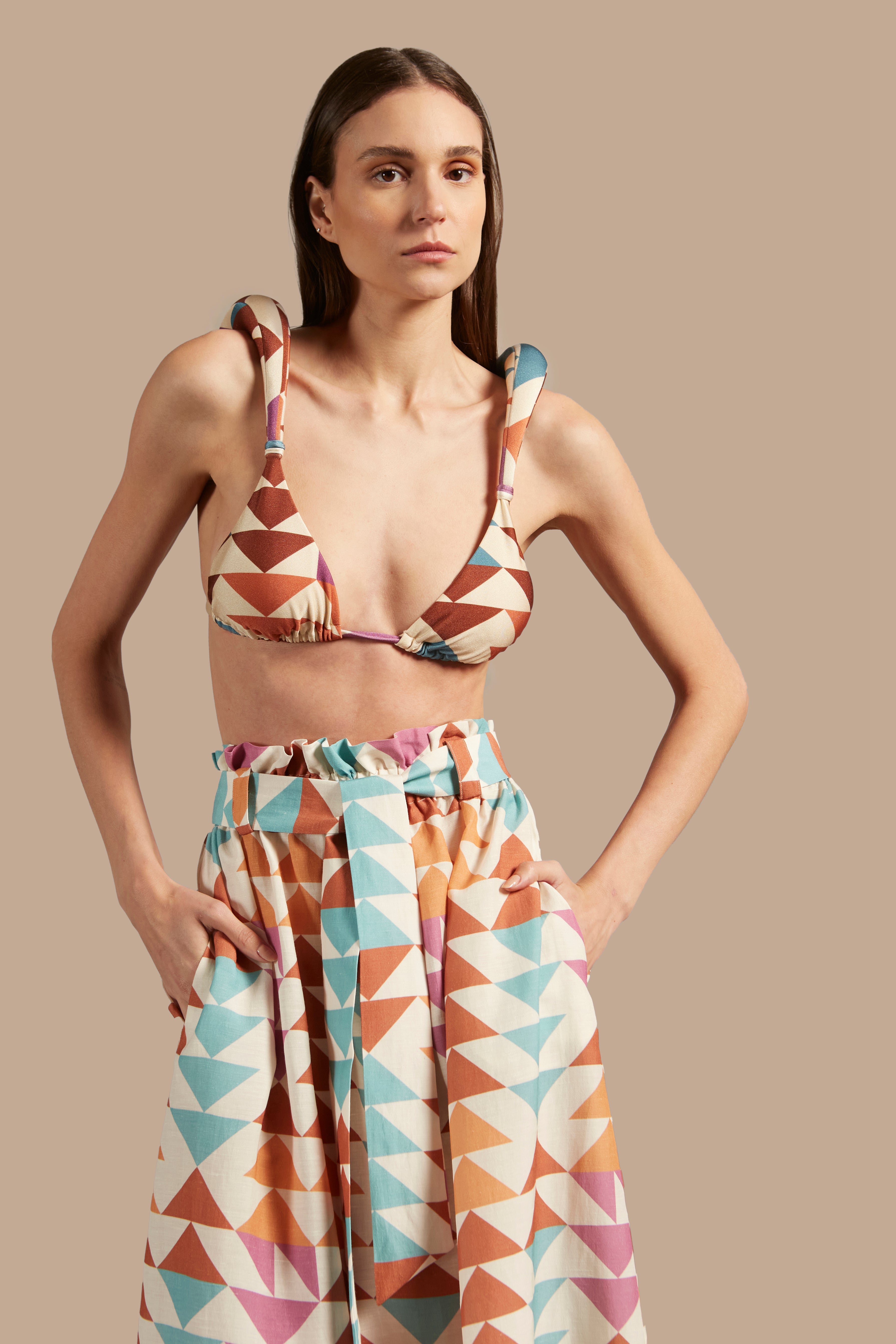 Saia Longa Com Faixa Colibri