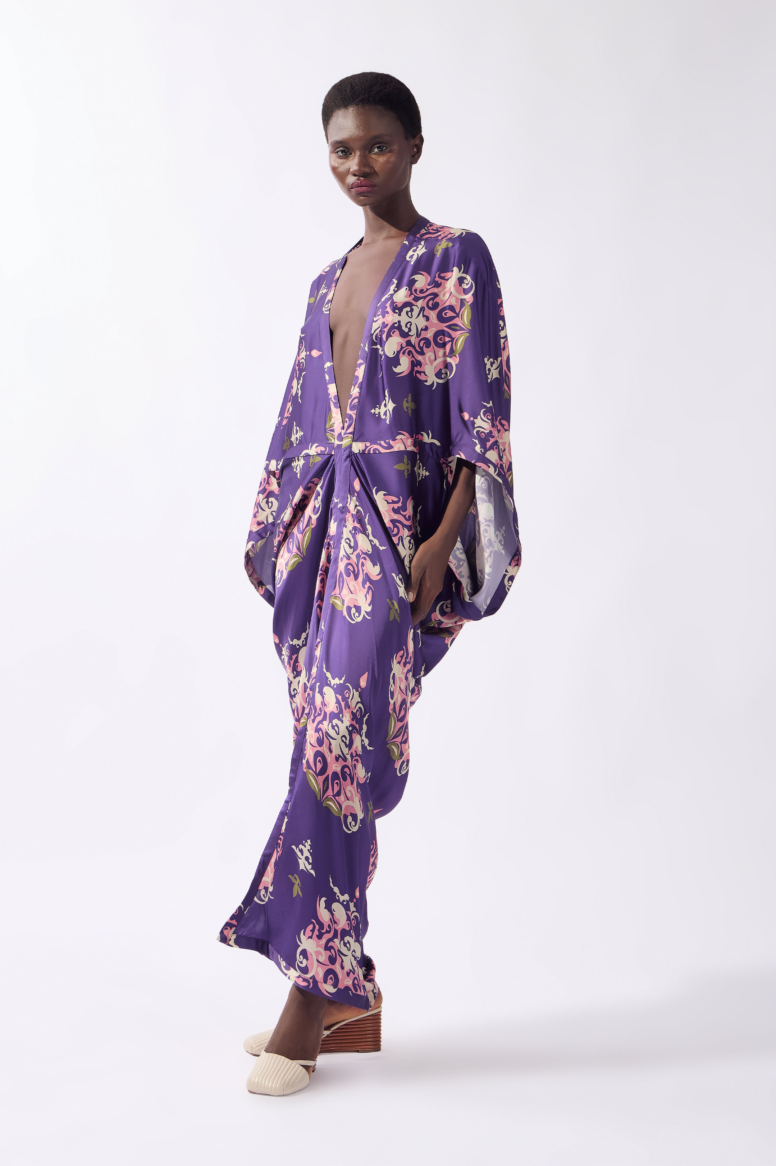 Kaftan Longo Manga Longa Arabesque