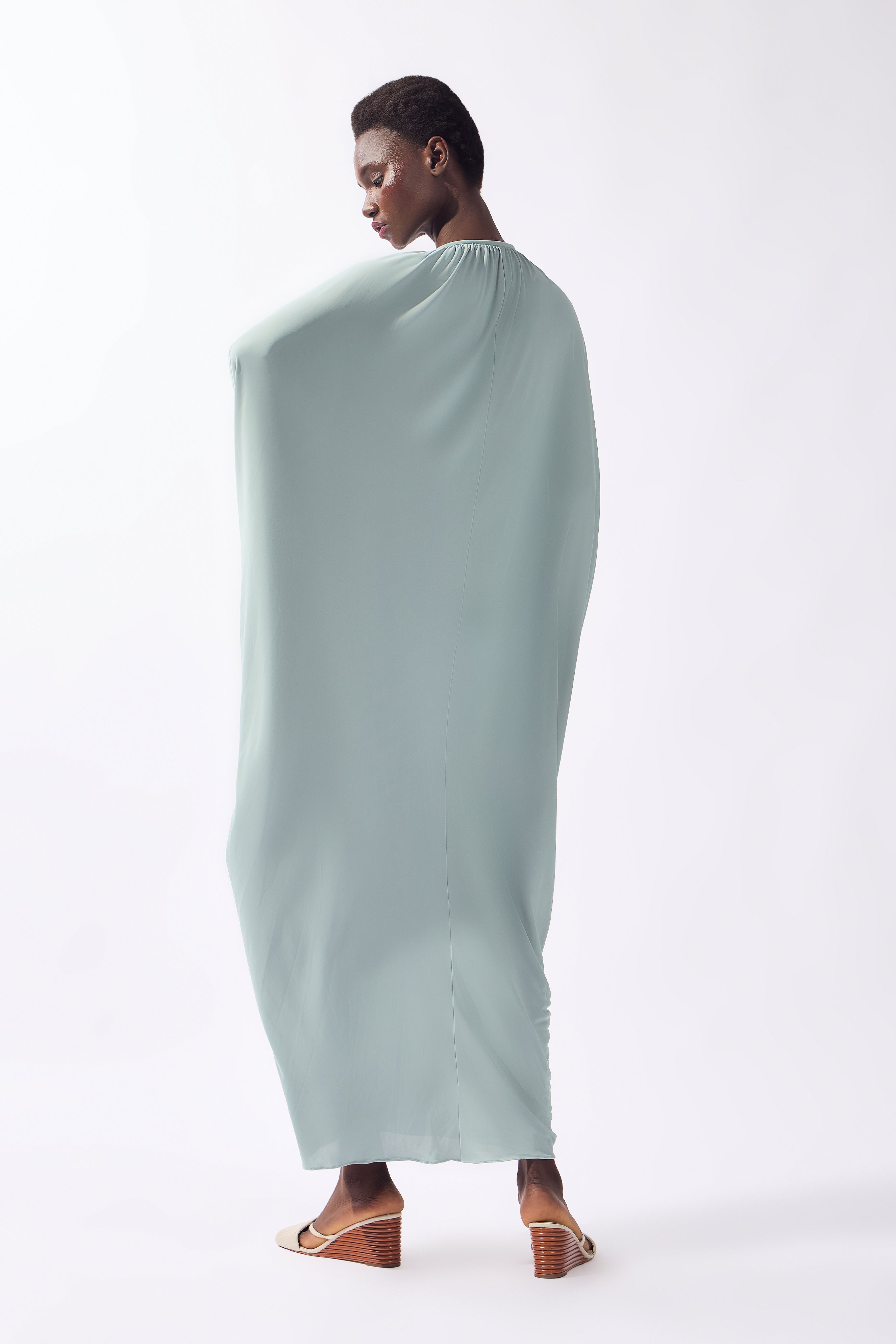 Vestido Longo Decote V Lisos