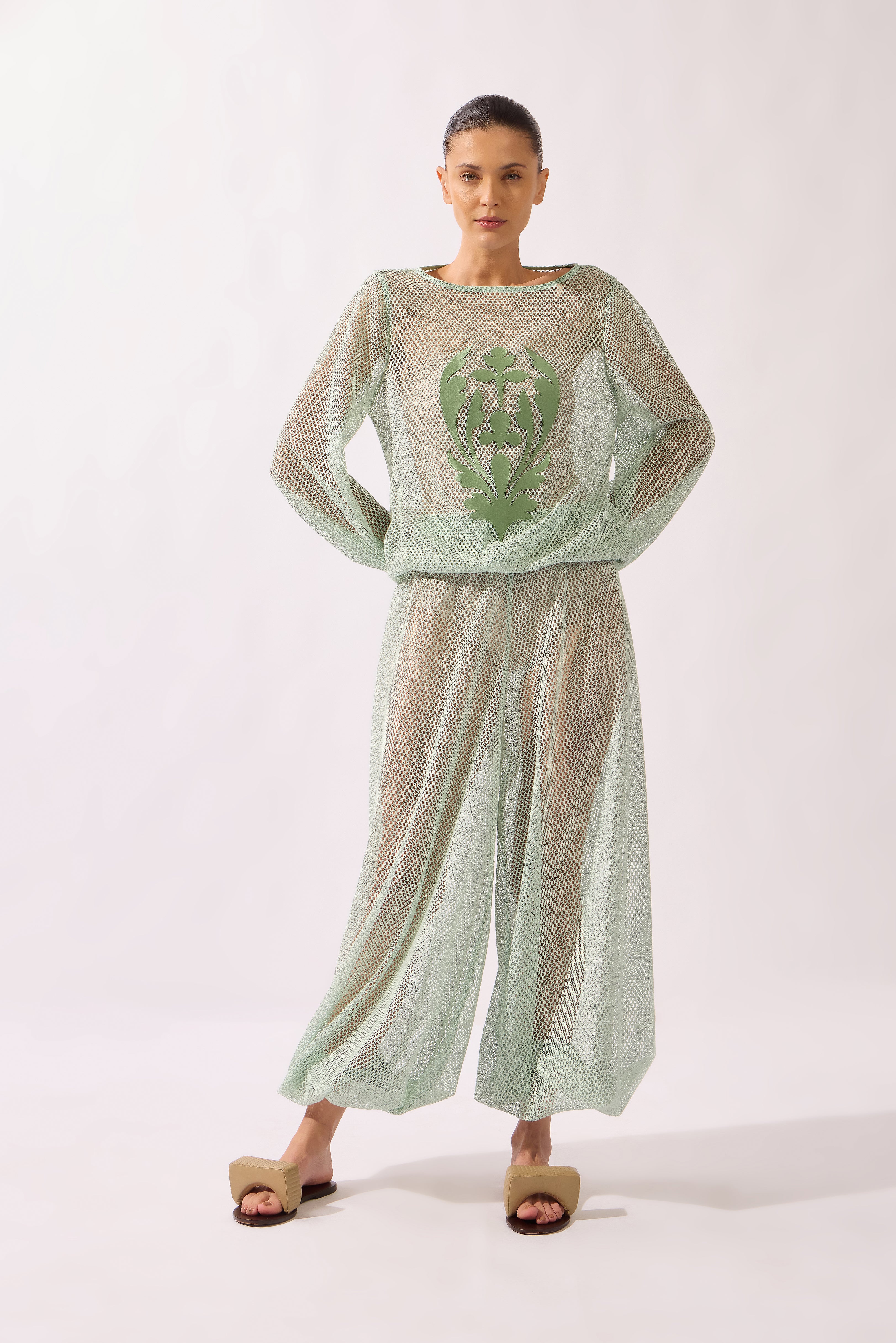 Calça De Tela Balonê Vibration