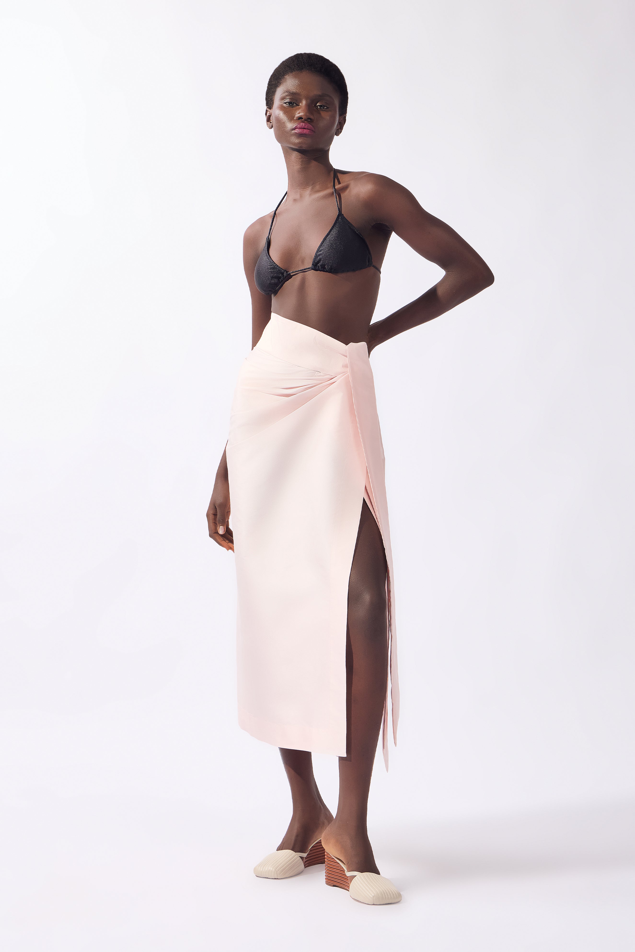 Saia Longa Maxi Laço Arabesque Lisos