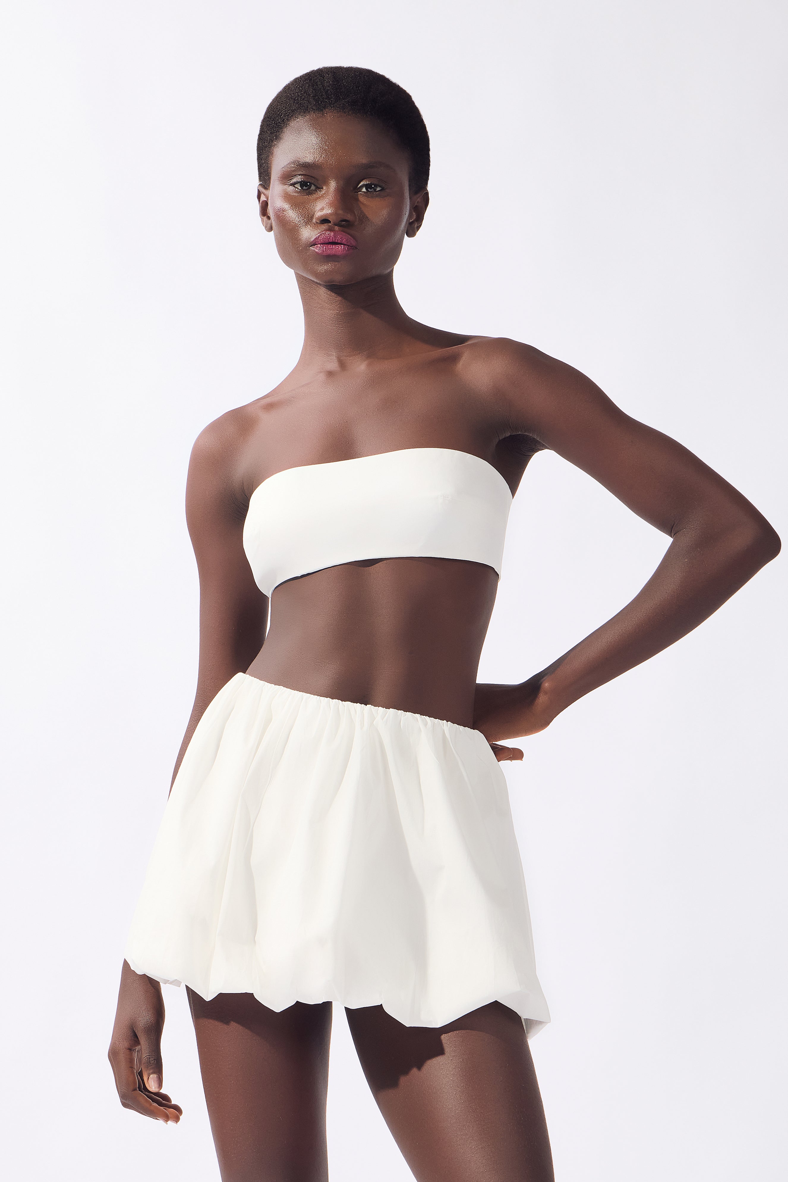 Conjunto Top e Saia Balonê Alpine Flower Liso