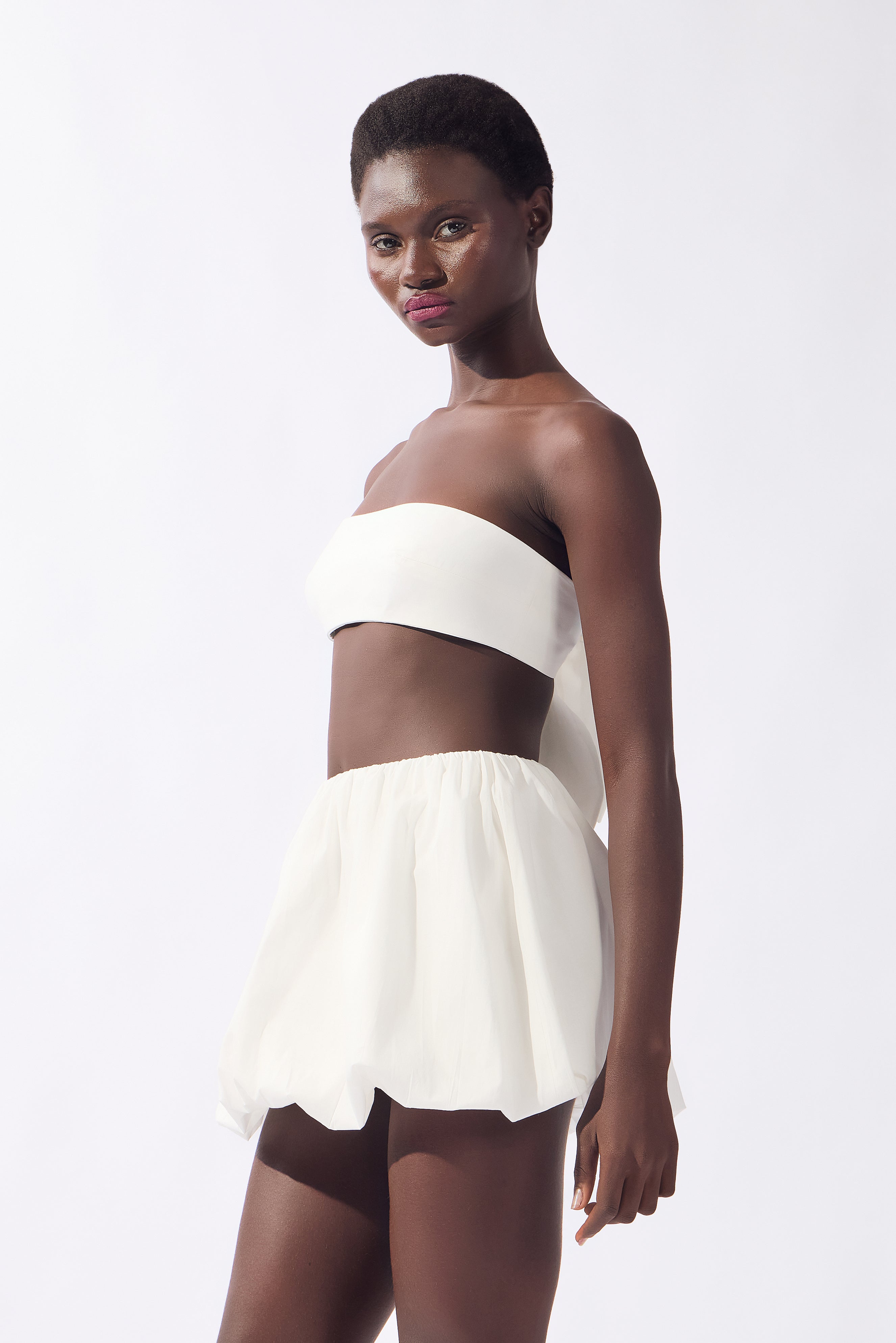 Conjunto Top e Saia Balonê Alpine Flower Liso