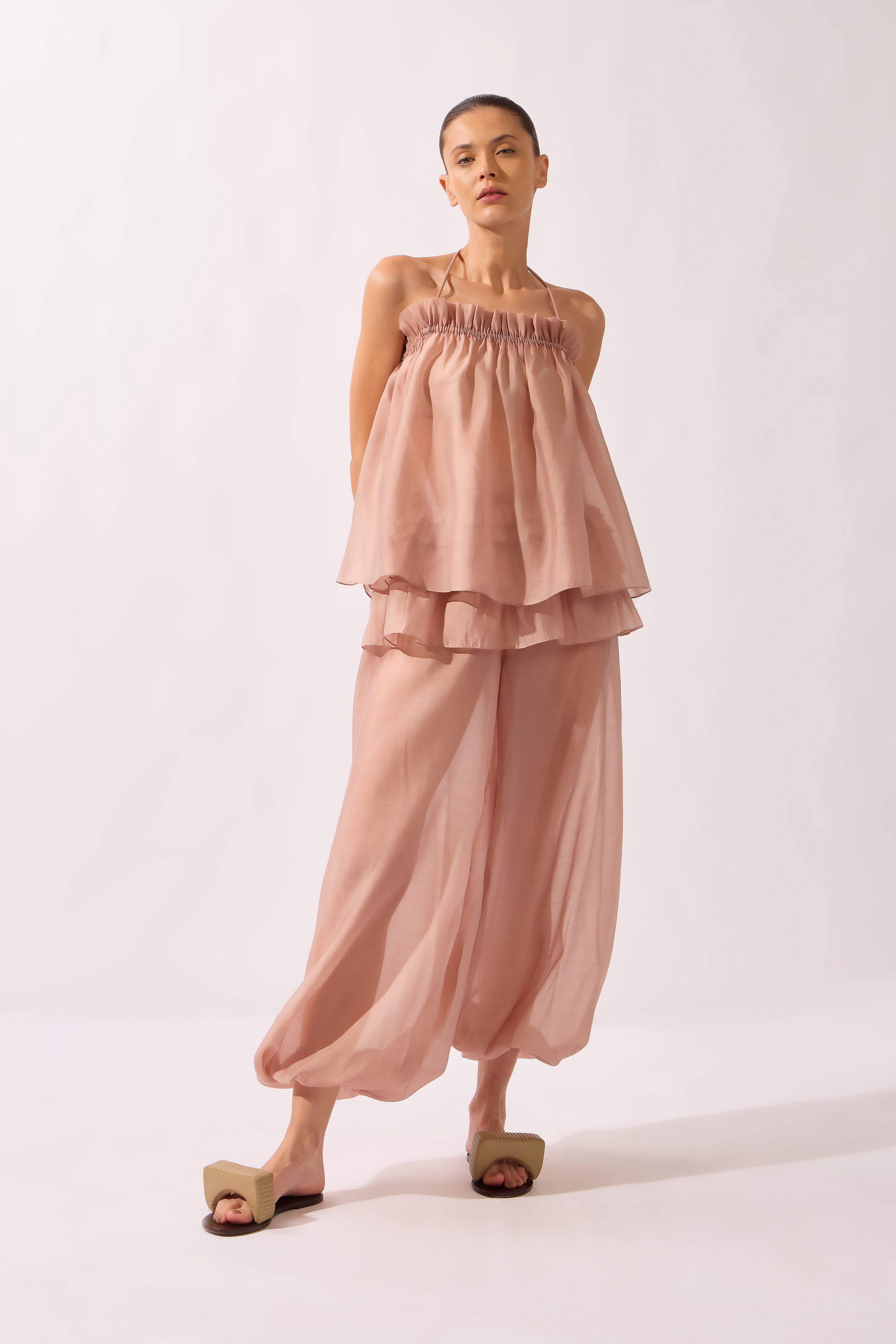 Blusa Bata Alpine Flower Liso