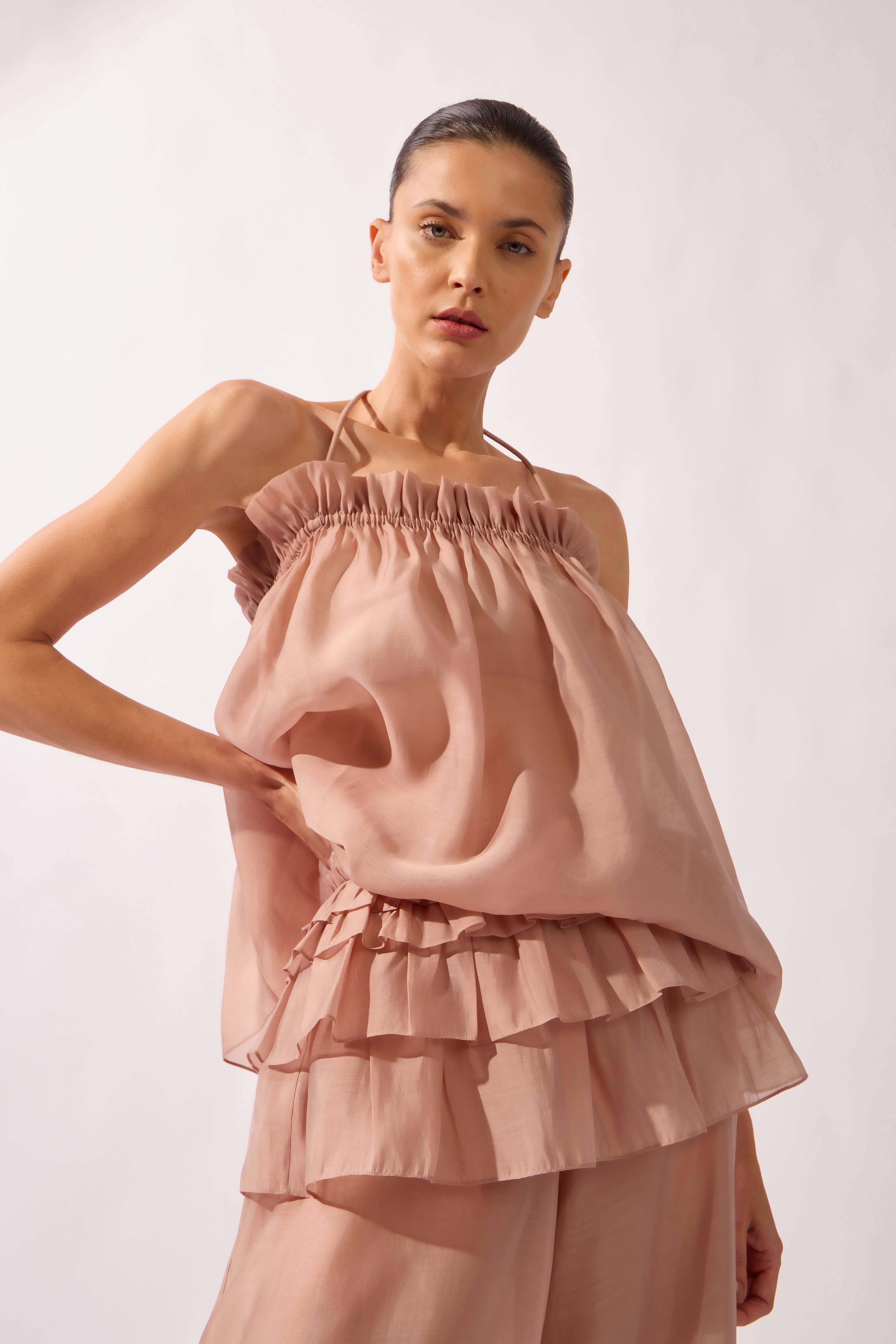 Blusa Bata Alpine Flower Liso