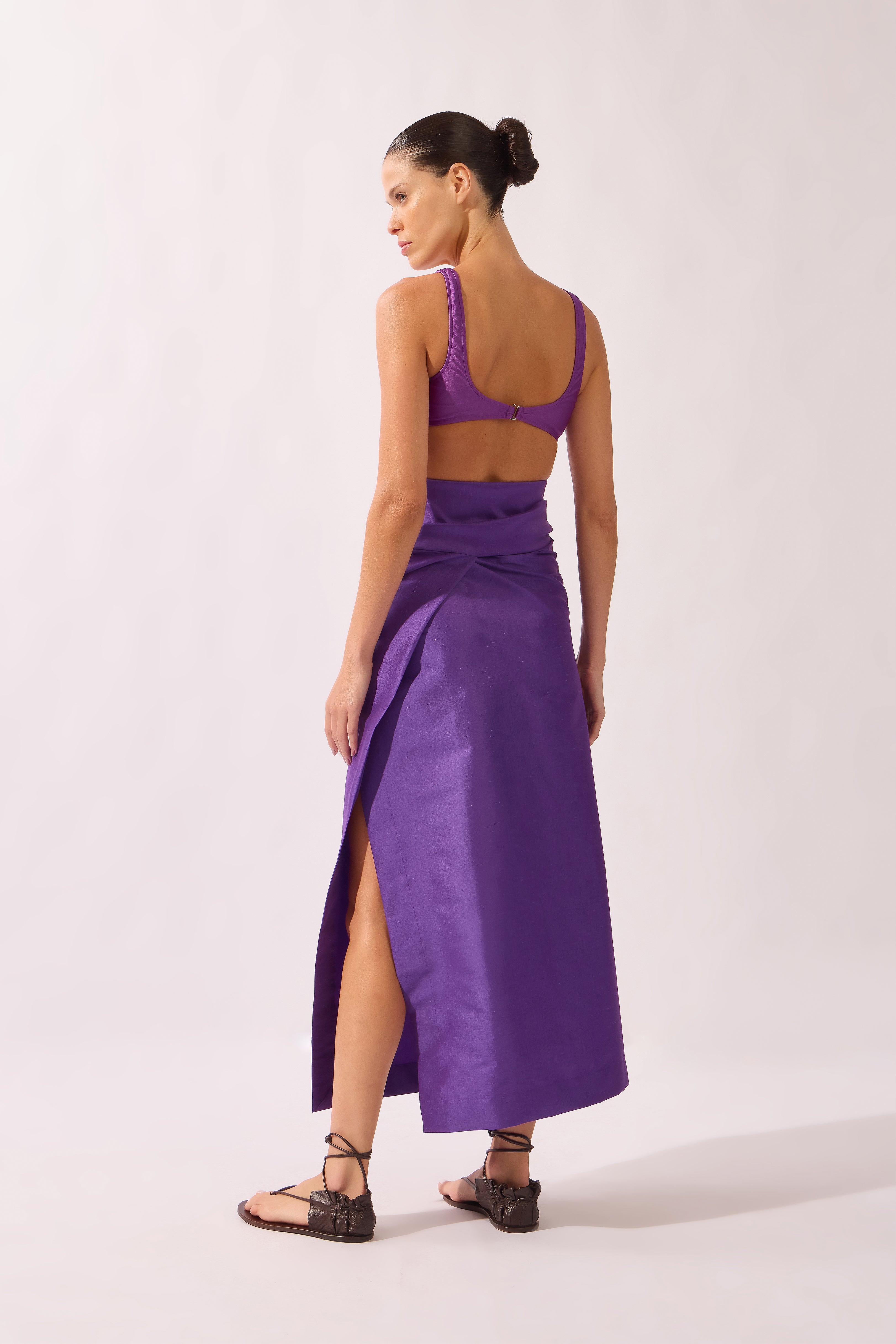 Saia Longa Maxi Laço Arabesque Lisos