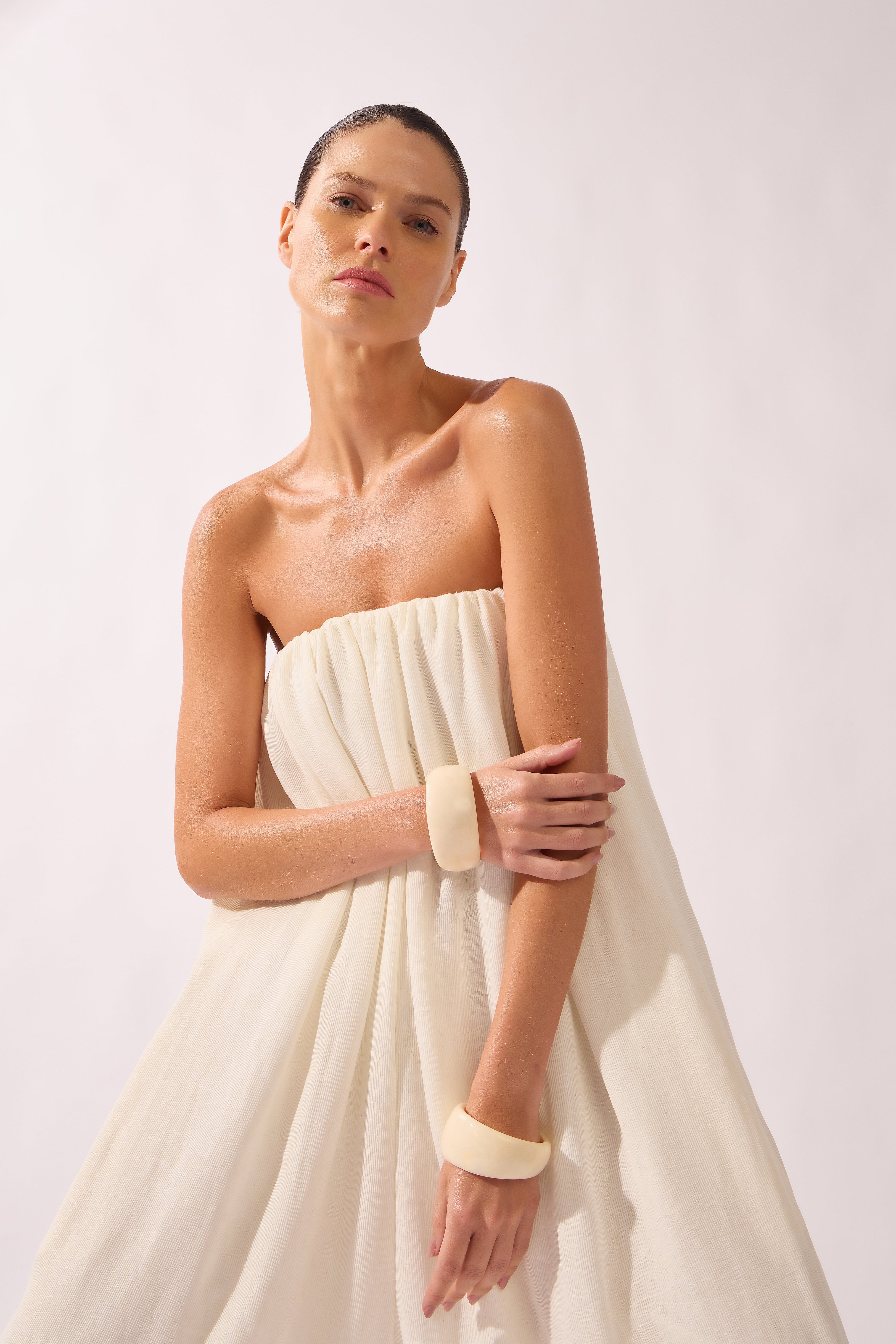 Jumpsuit Maxi Volume Pois e Foliage Lisos