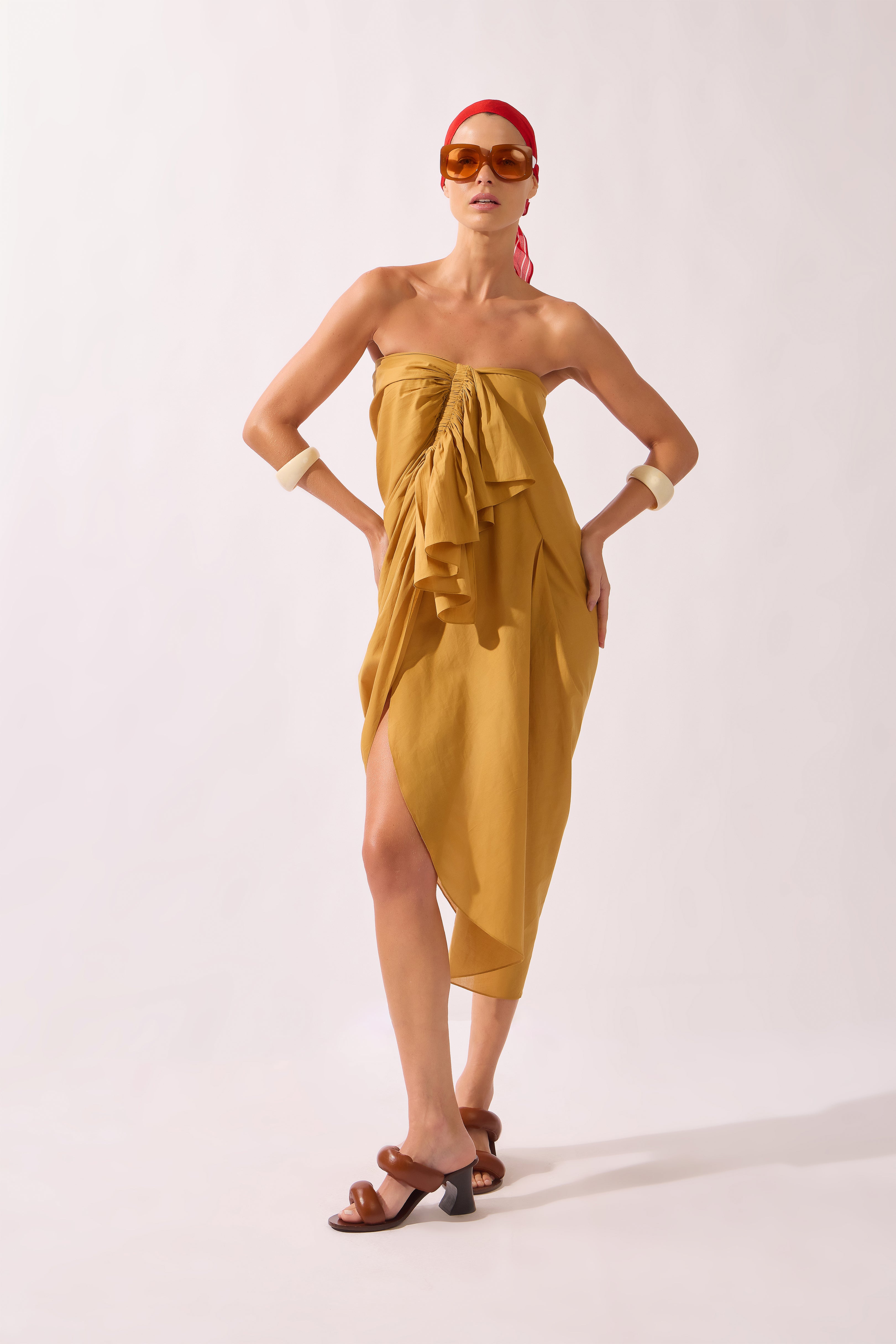 Vestido Midi Assimétrico Bold Noir