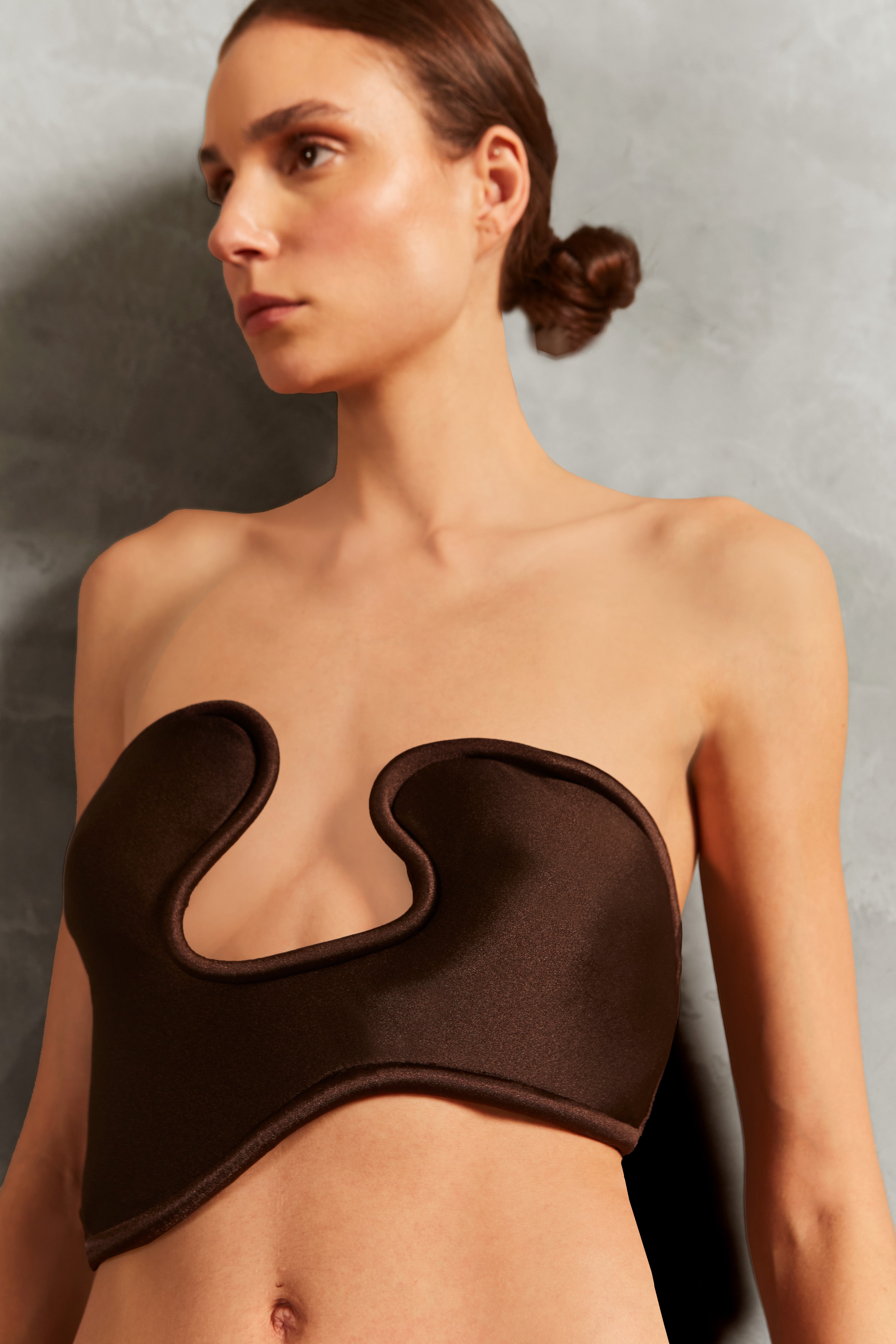 Biquini Tomara que Caia Lycra Ondas 3D Inamorata Liso