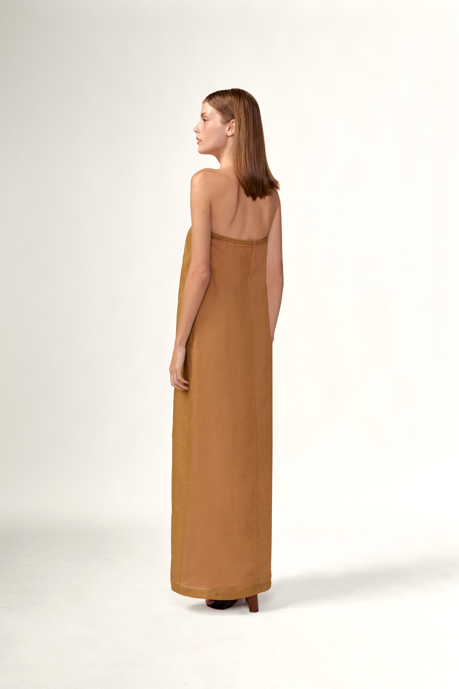 Vestido Longo Mosaico Lisos