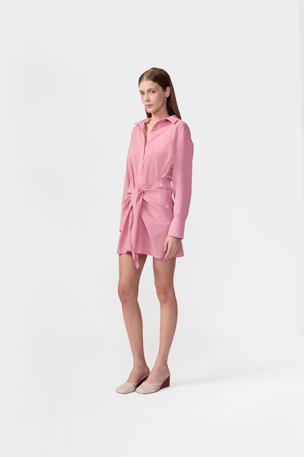 Camisa Longa De Amarrar Baleares Liso