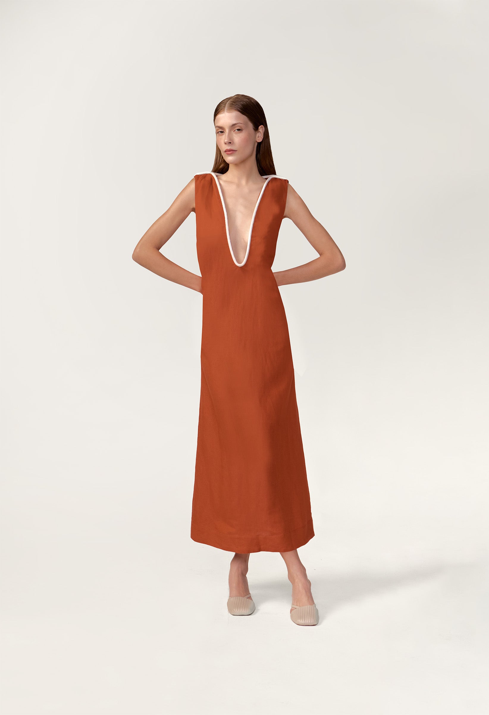 Vestido Longo Bicolor