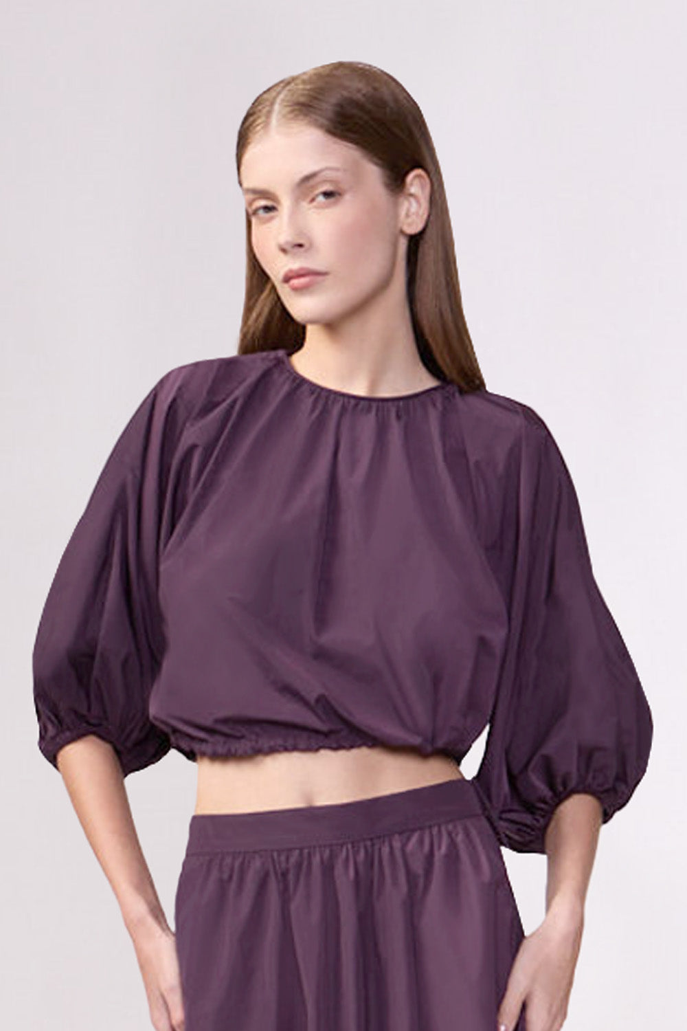 Blusa Curta Franzida Opulence