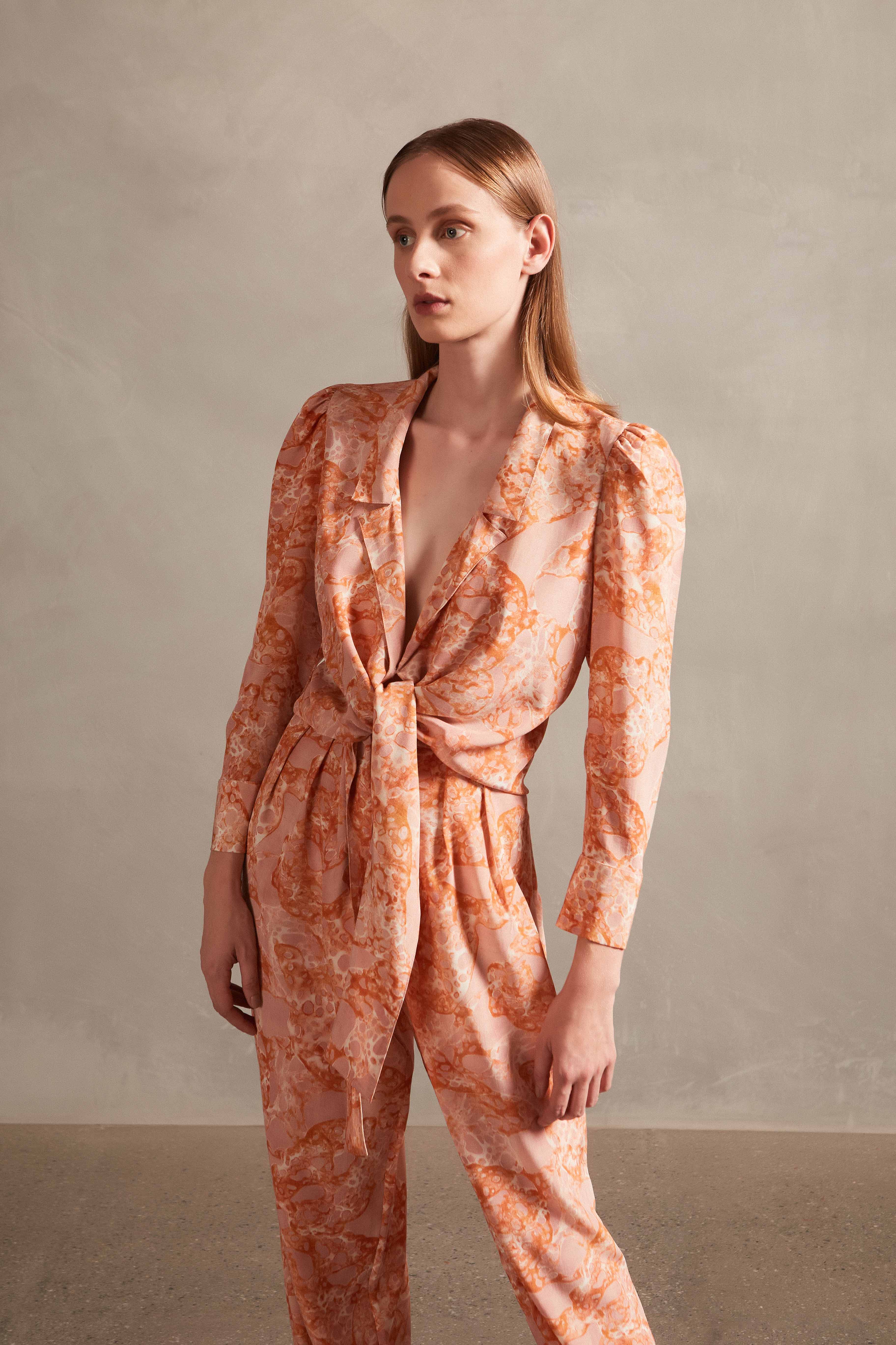 Camisa De Amarrar Com Gola Bulles de Mer