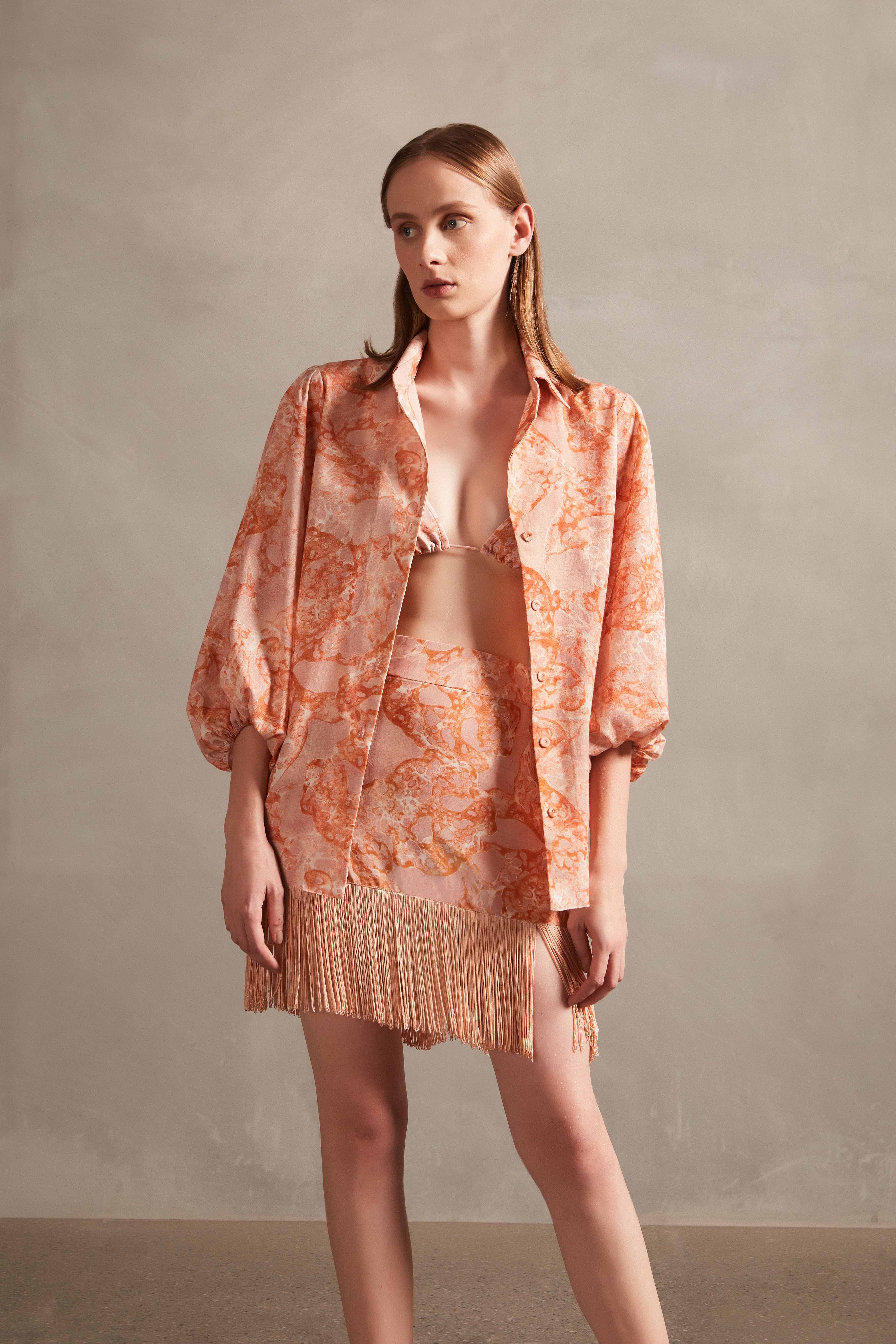 Camisa Manga Bufante Com Botões Bulles De Mer