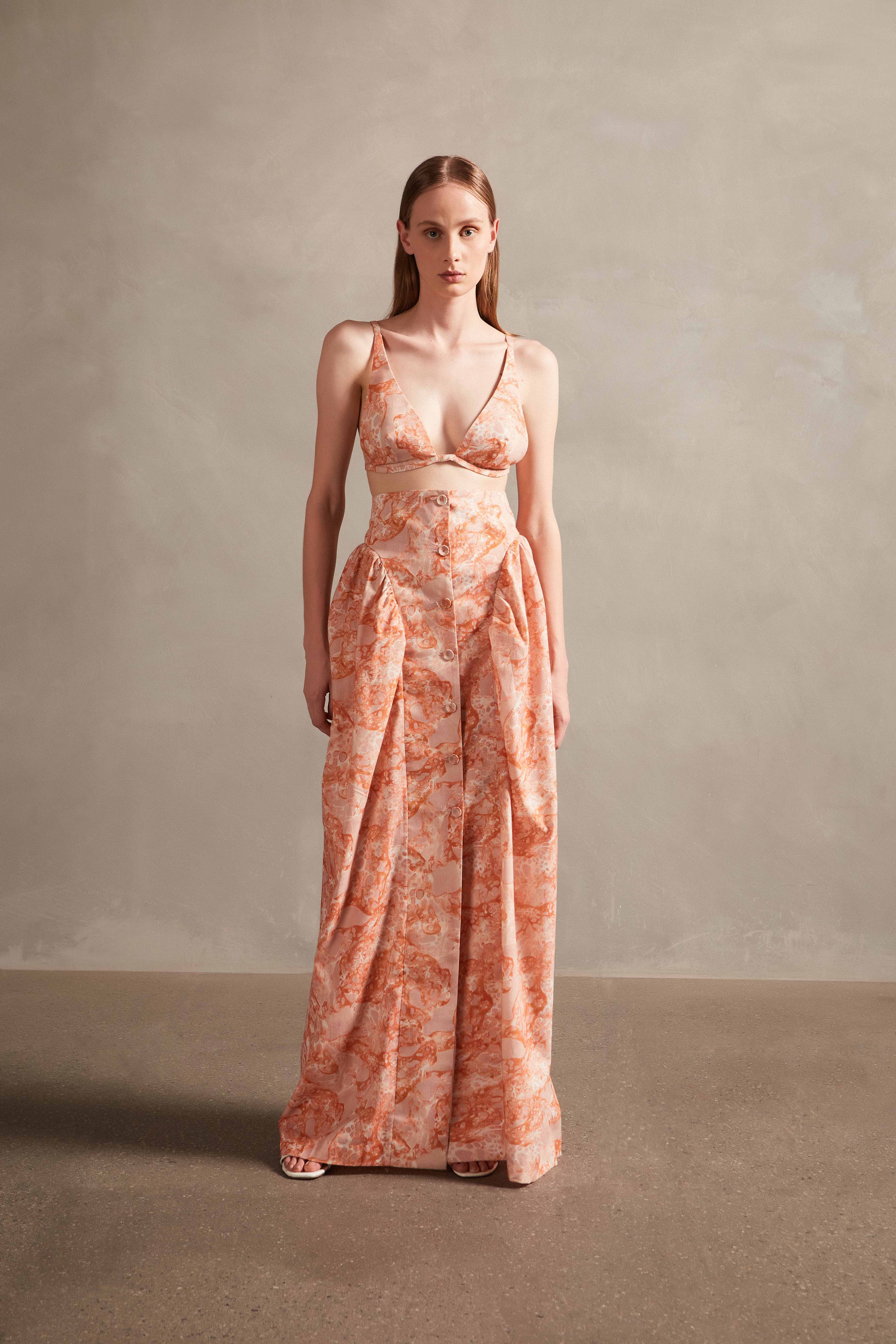 Conjunto Top E Saia Longa Bulles De Mer