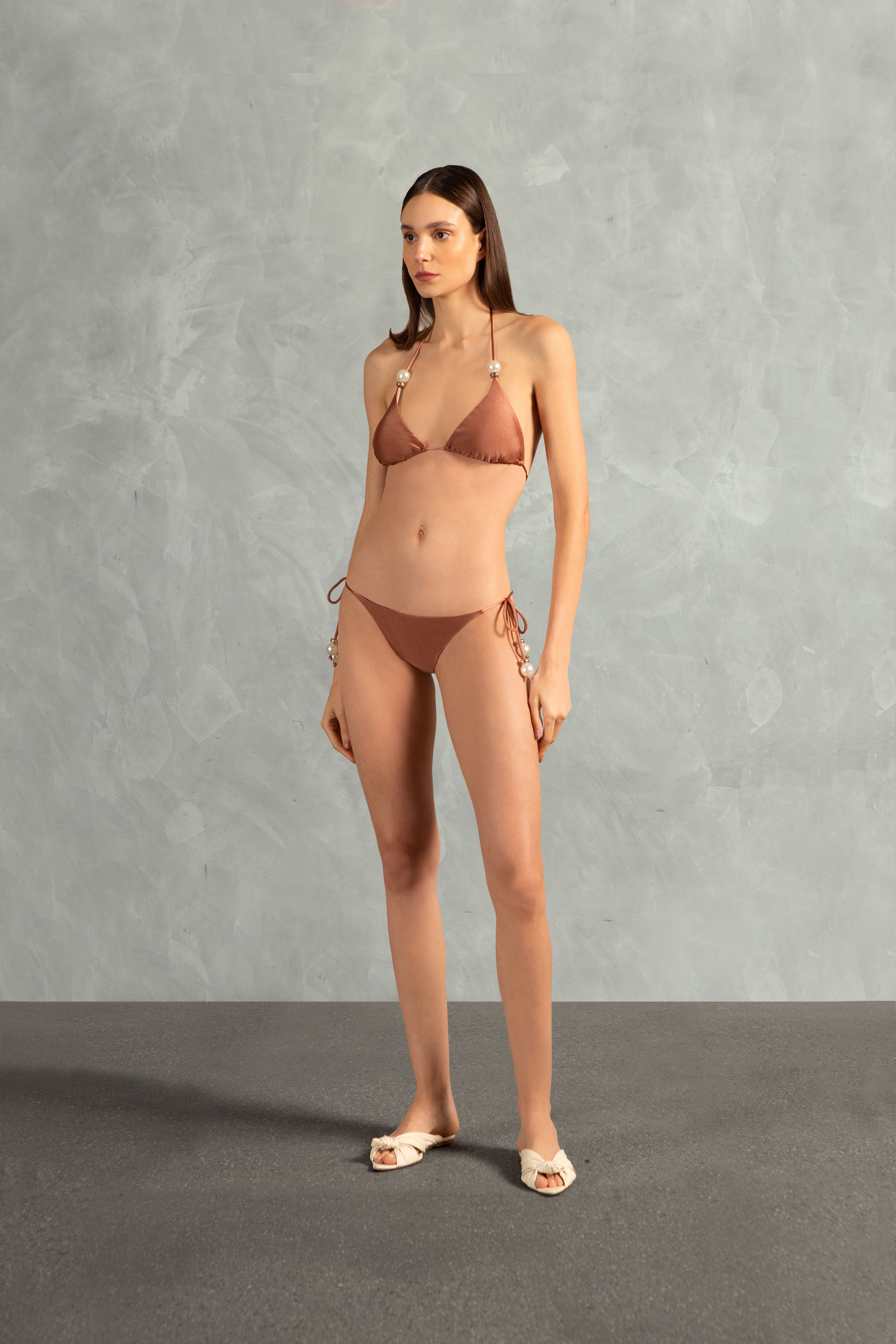 Biquini Cortininha Pérolas