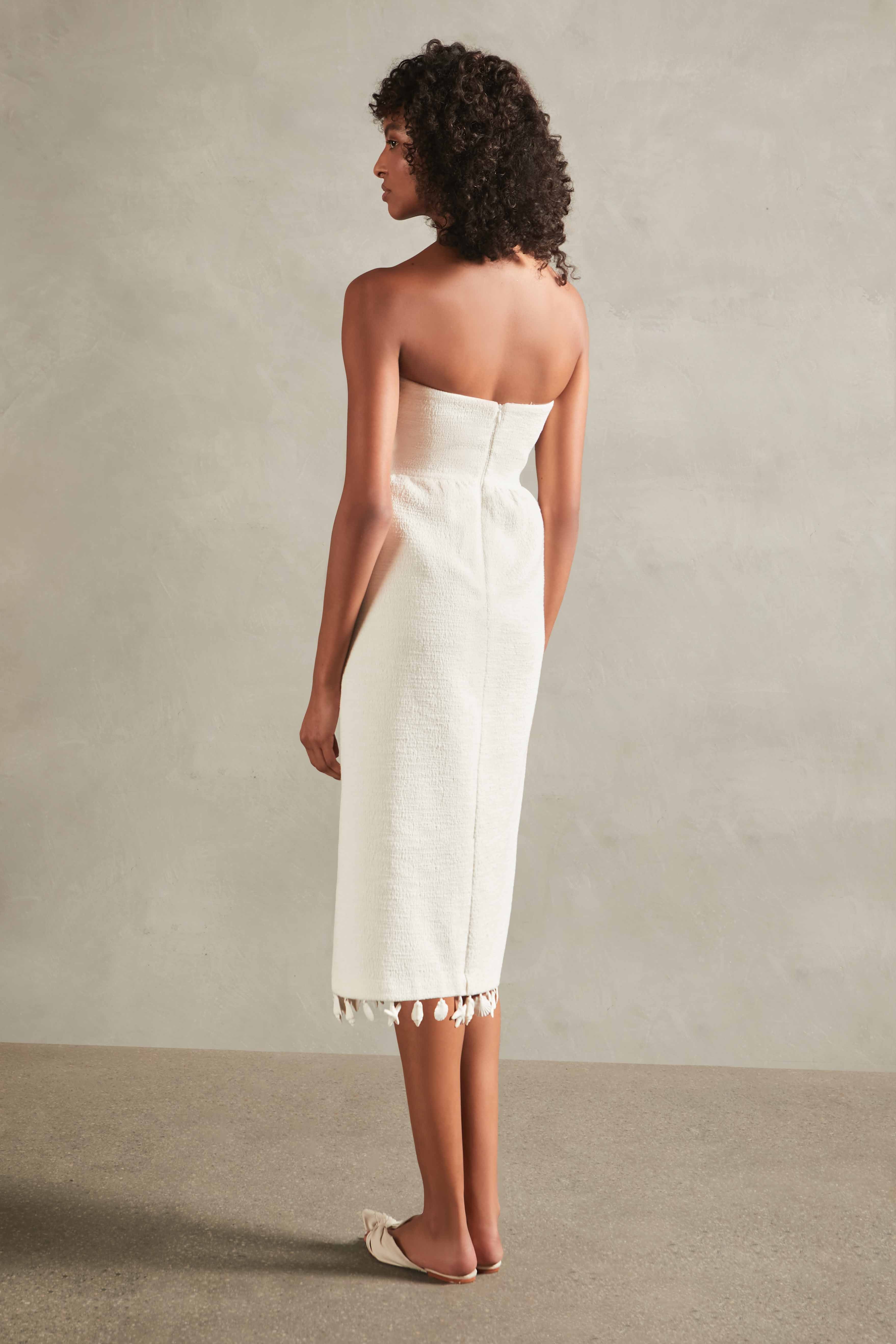 Vestido Midi Detalhe Conchas La Mer