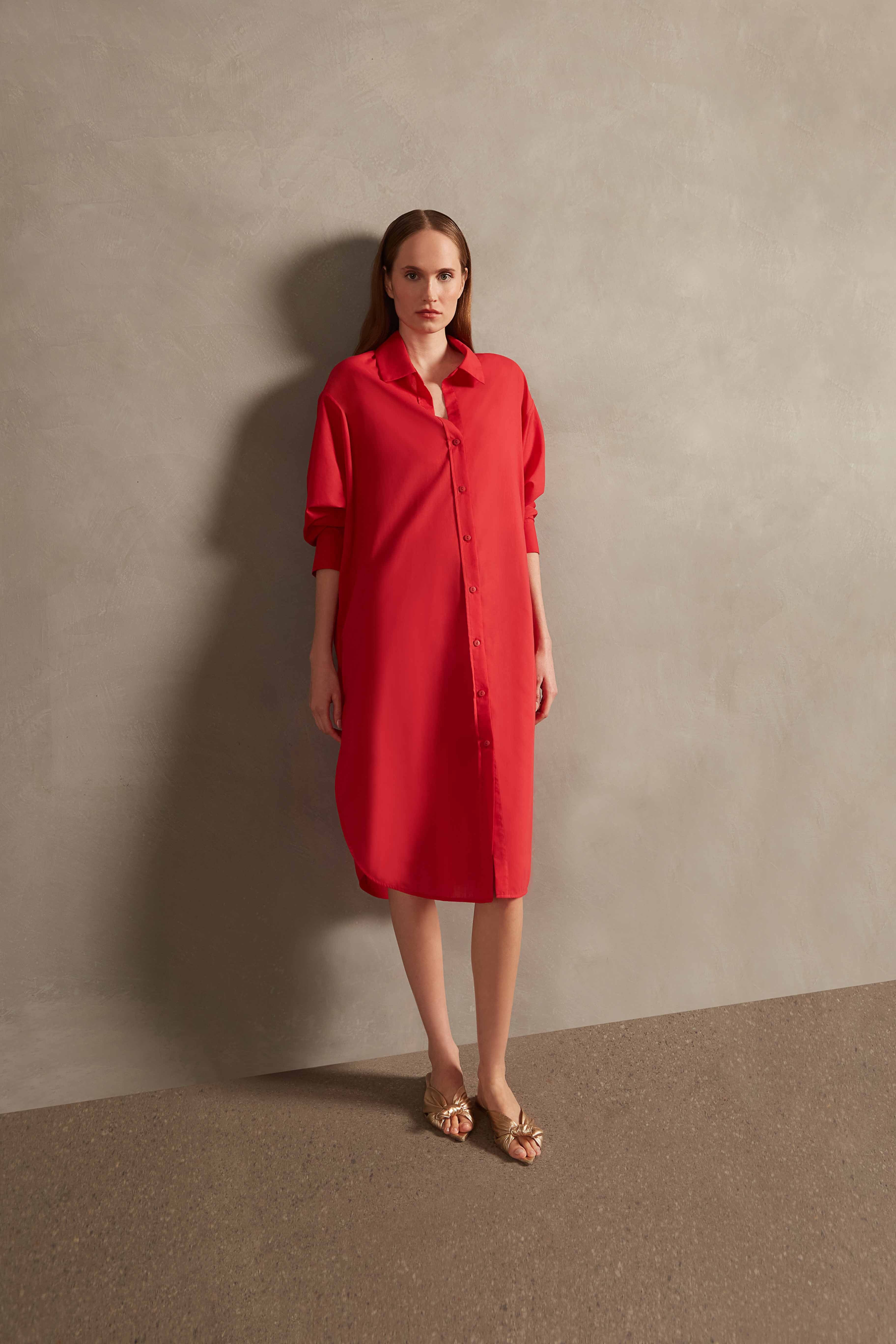 Vestido Chemise Midi