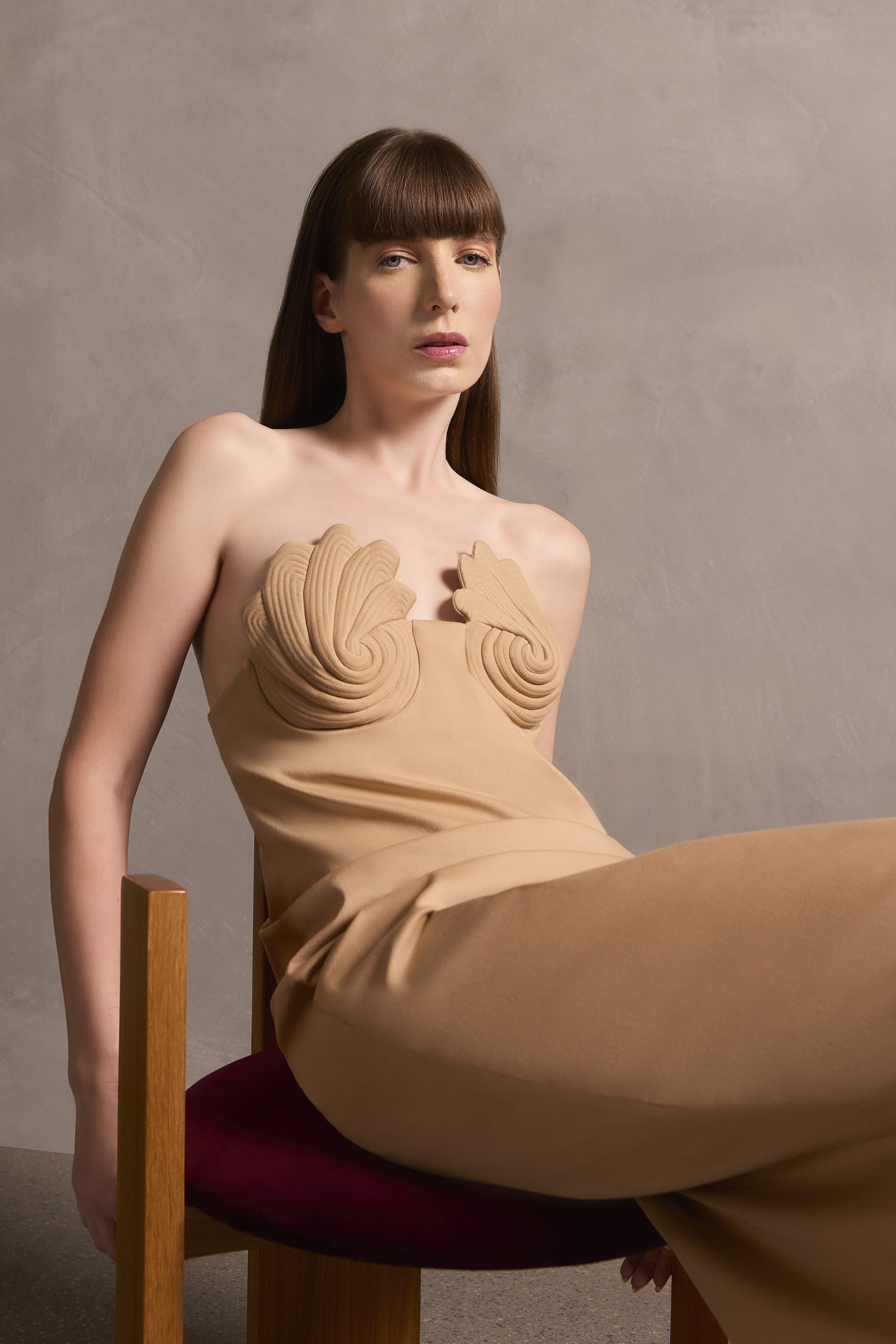 Vestido Longo Busto Estruturado