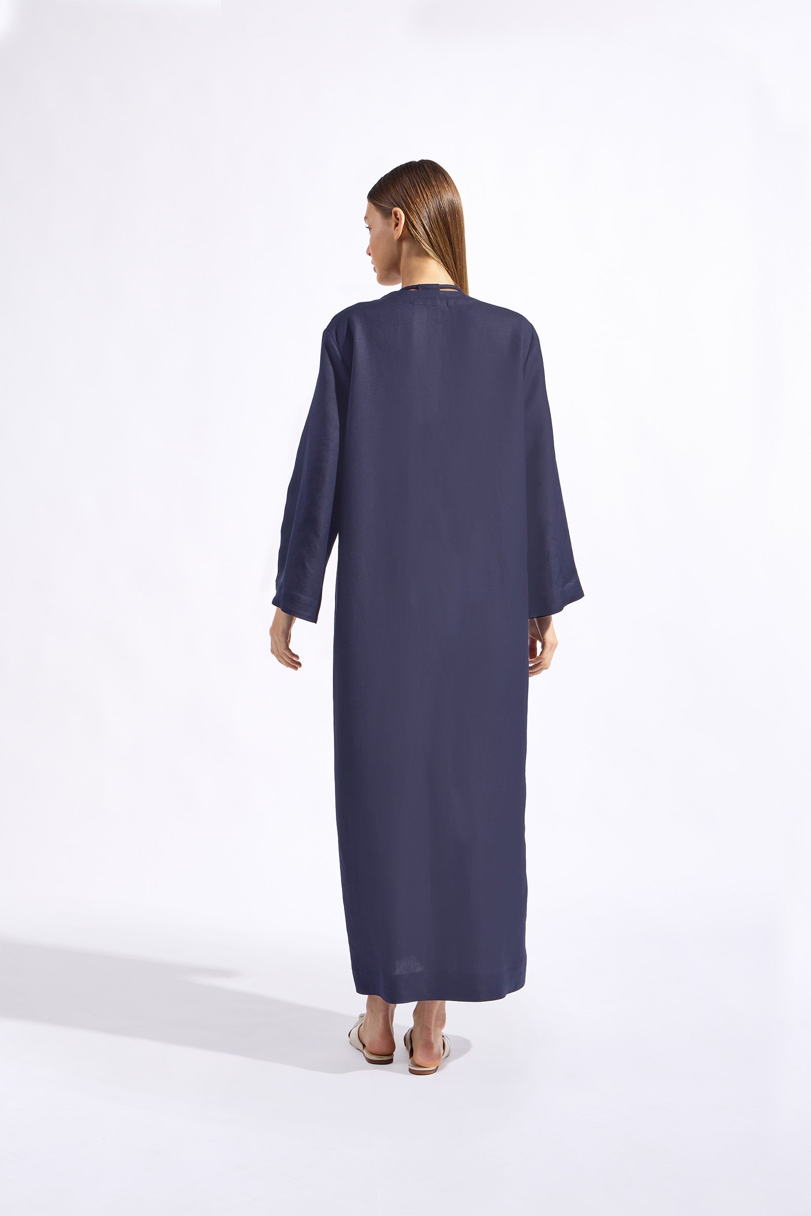 Túnica Longa Manga Longa Bicolor