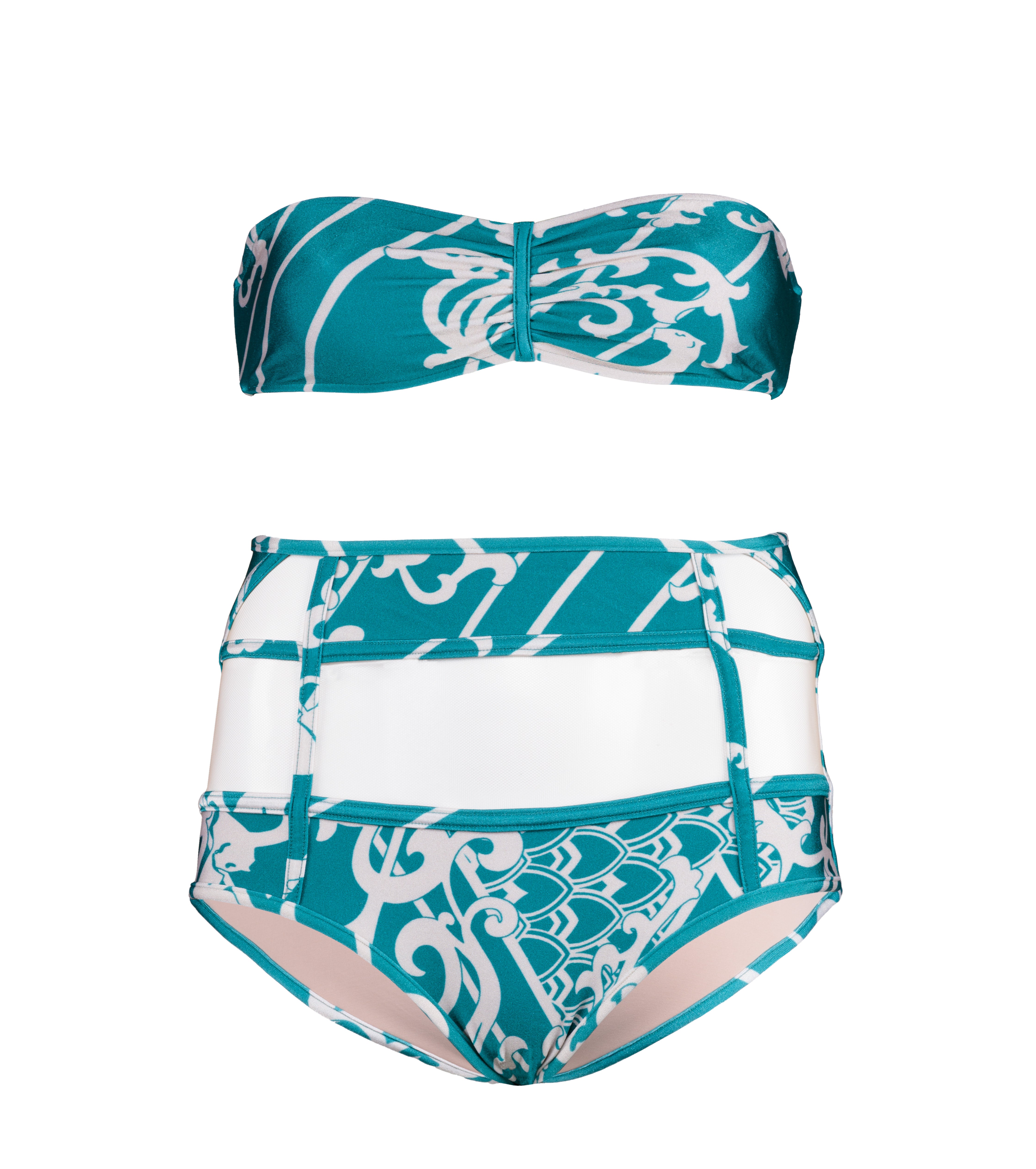 Biquini Hot Pants Exotique Panther Detalhe Tule