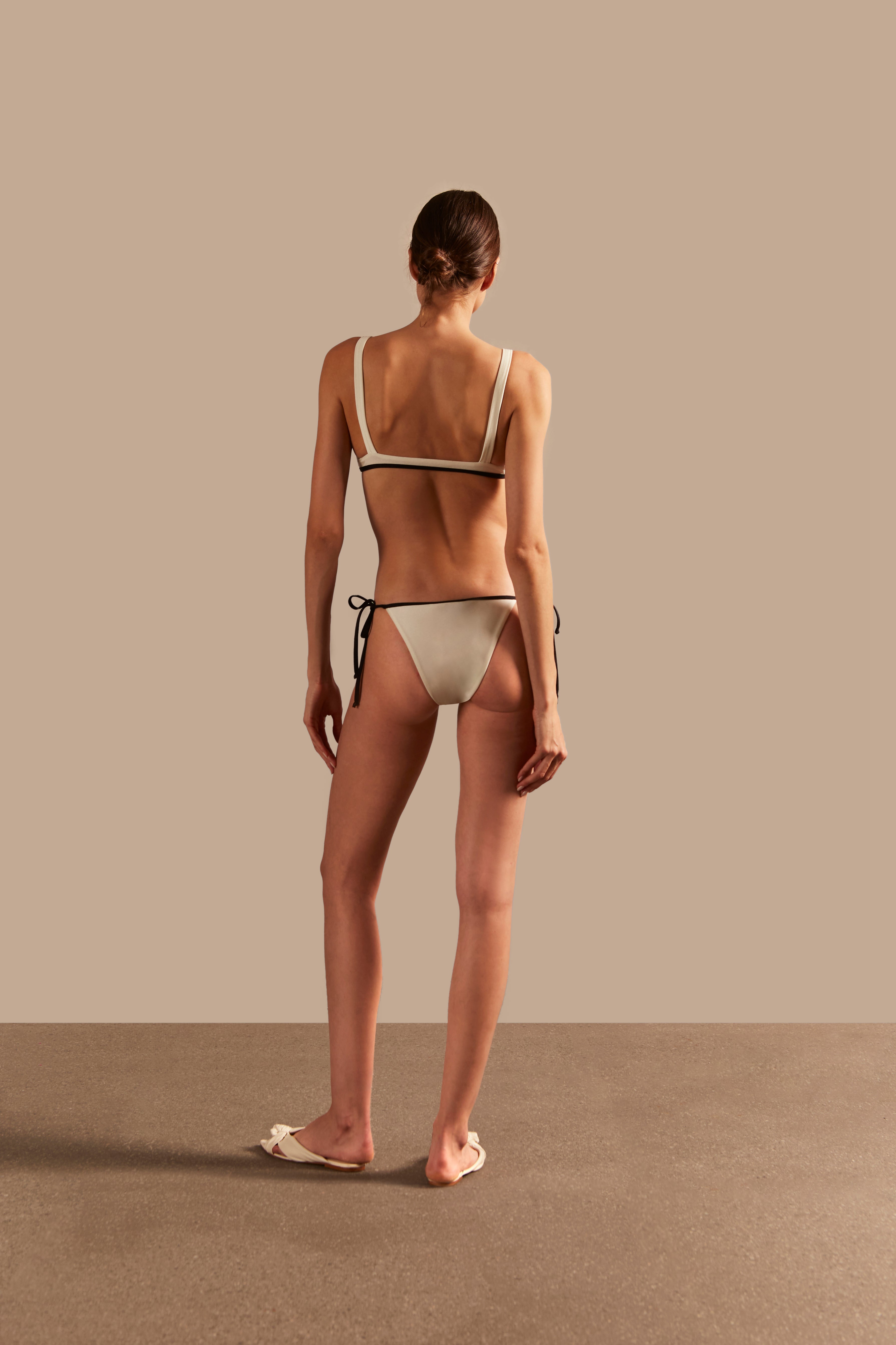 Biquini Vintage Calcinha De Amarrar Lisos AD