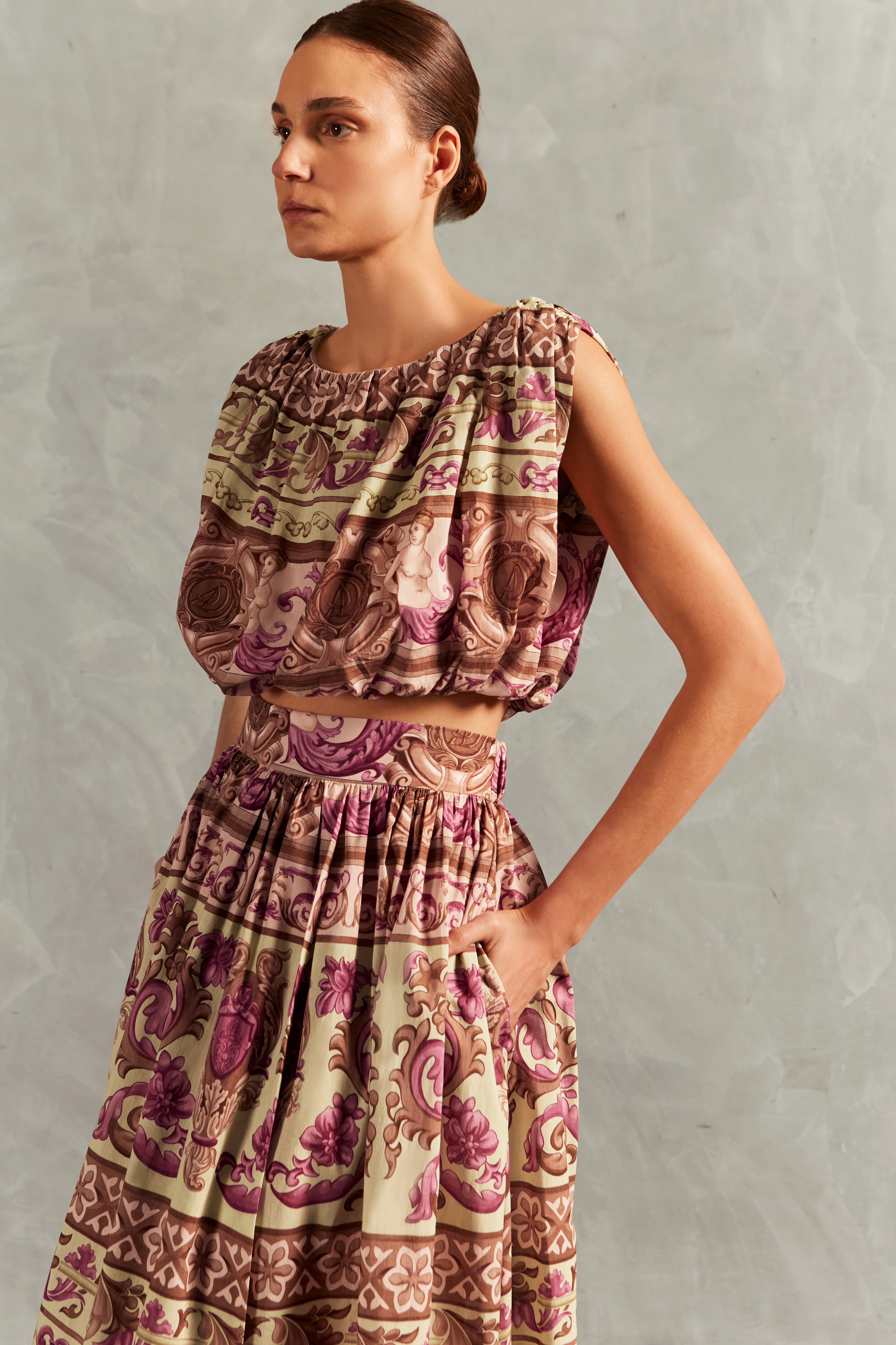 Blusa Cropped Franzida Vintage Citronelle