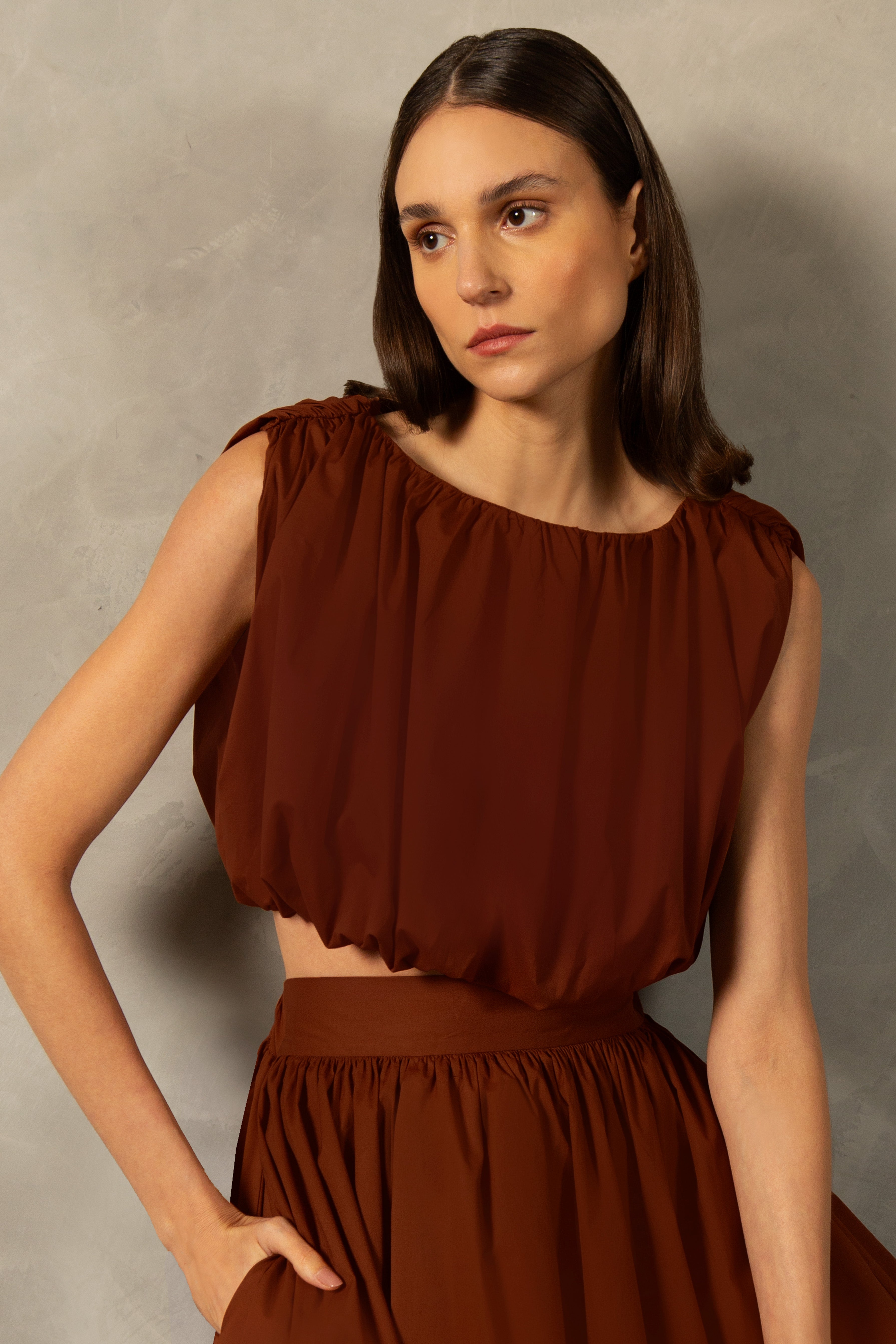 Blusa Cropped Franzida Inamorata Lisos