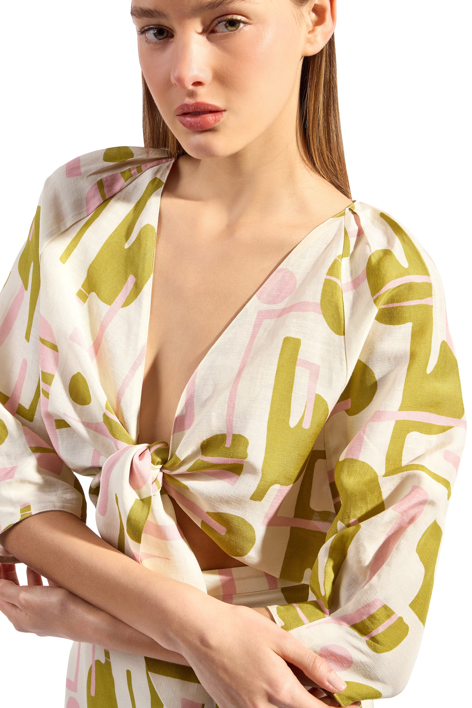 Blusa Cropped De Amarrar Baleares