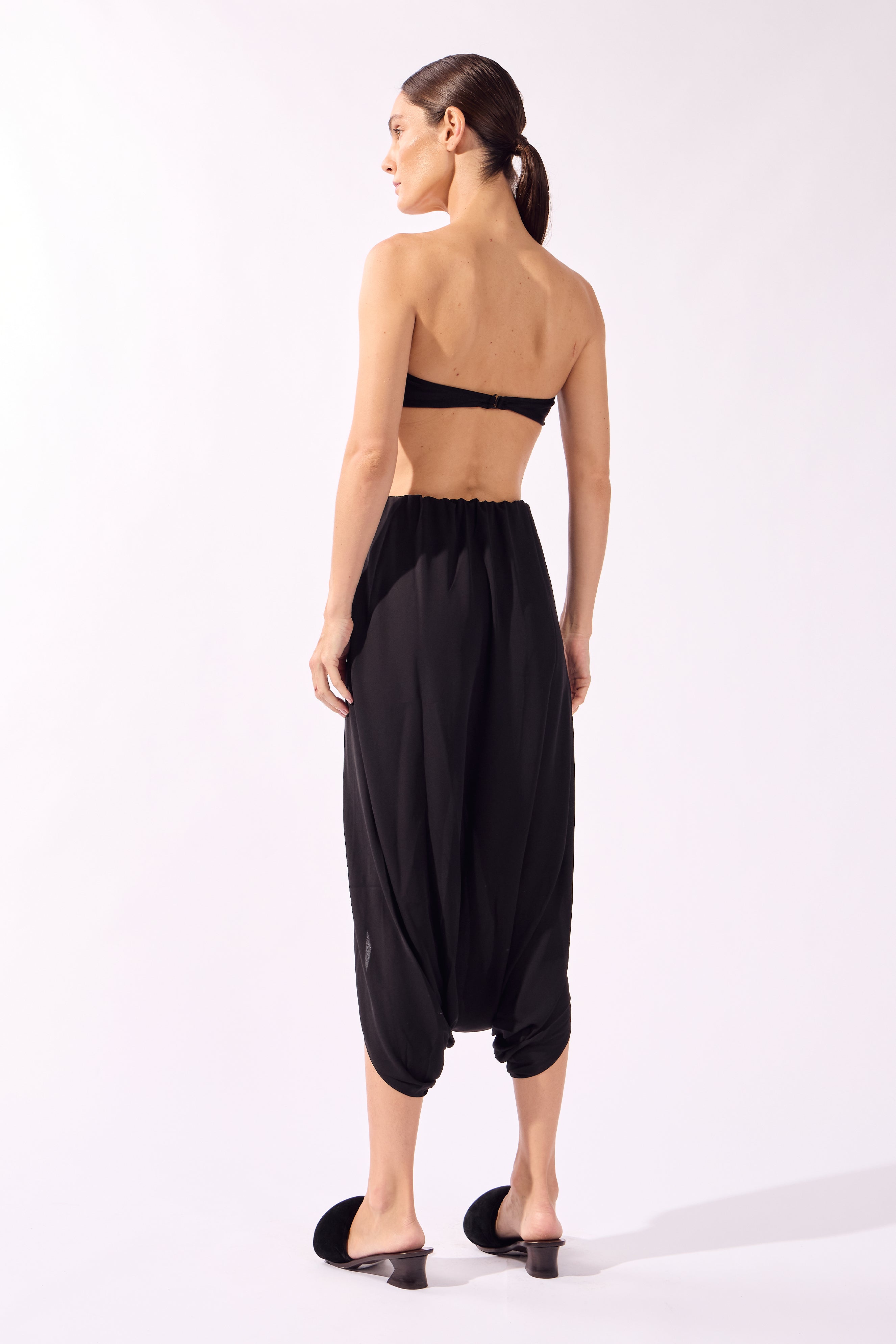 Calça Midi Envelope Arabesque Lisos