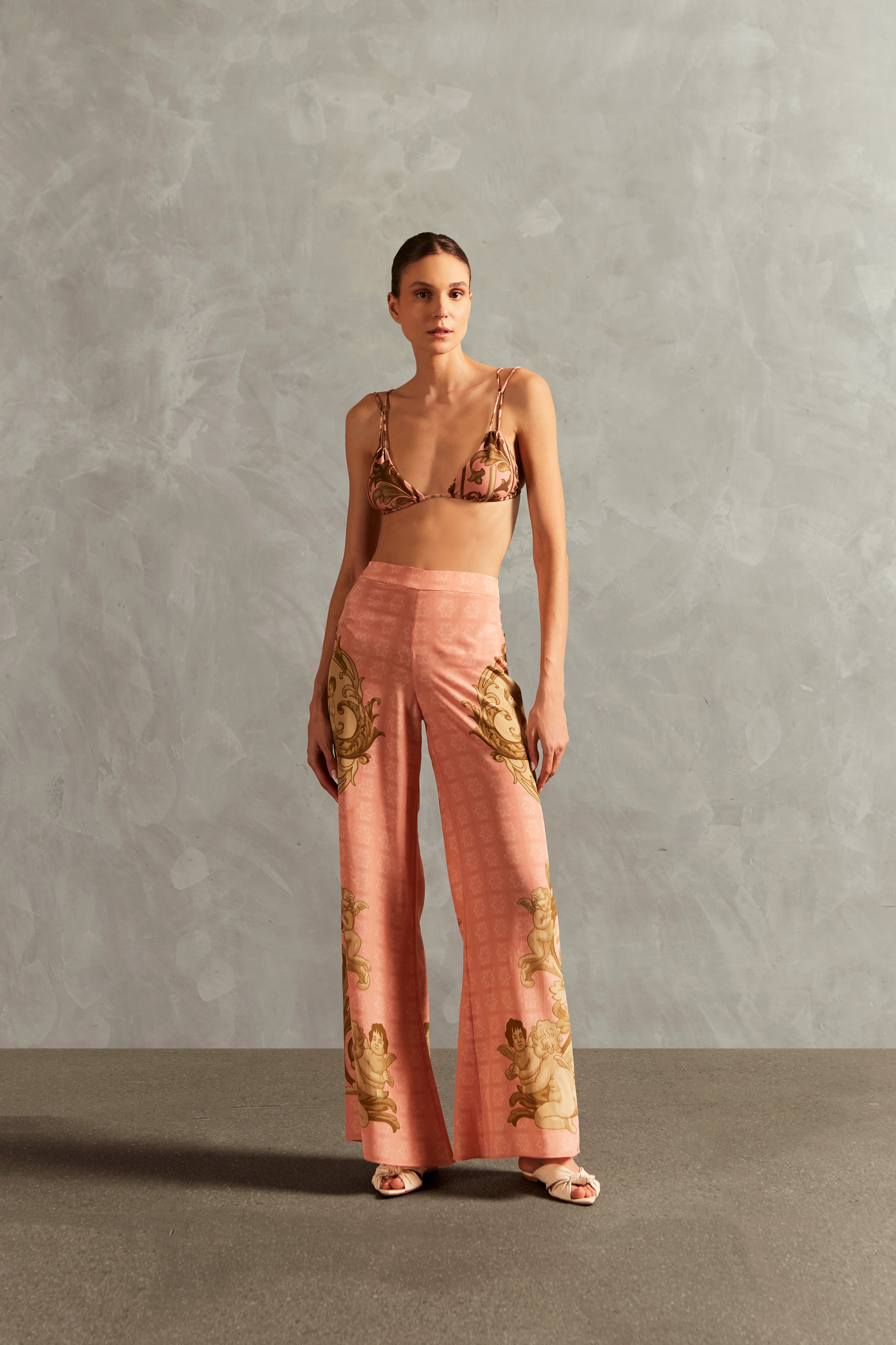 Calça Pantalona Hera Rosa