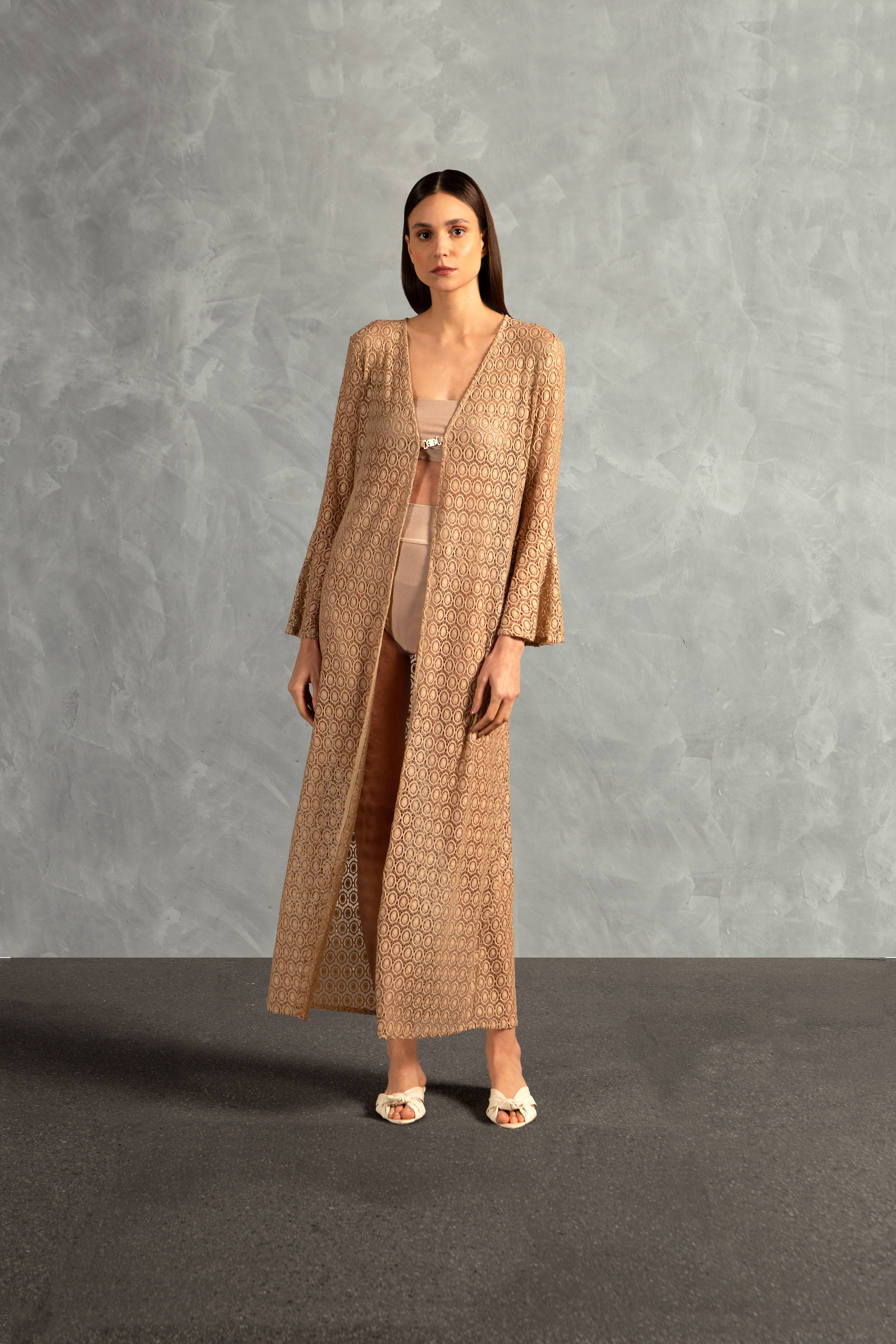 Robe Longo Renda Lisos AD