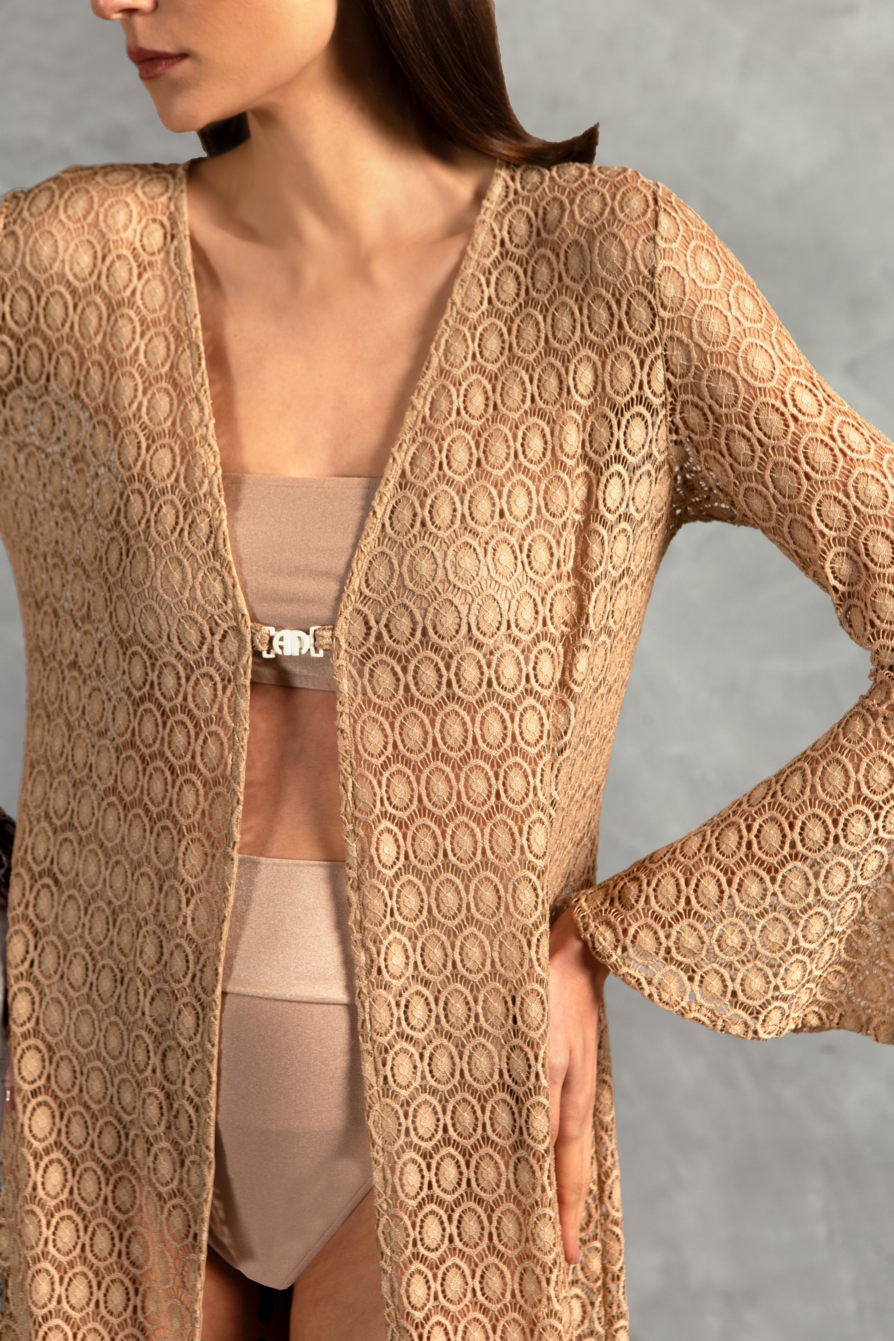 Robe Longo Renda Lisos AD