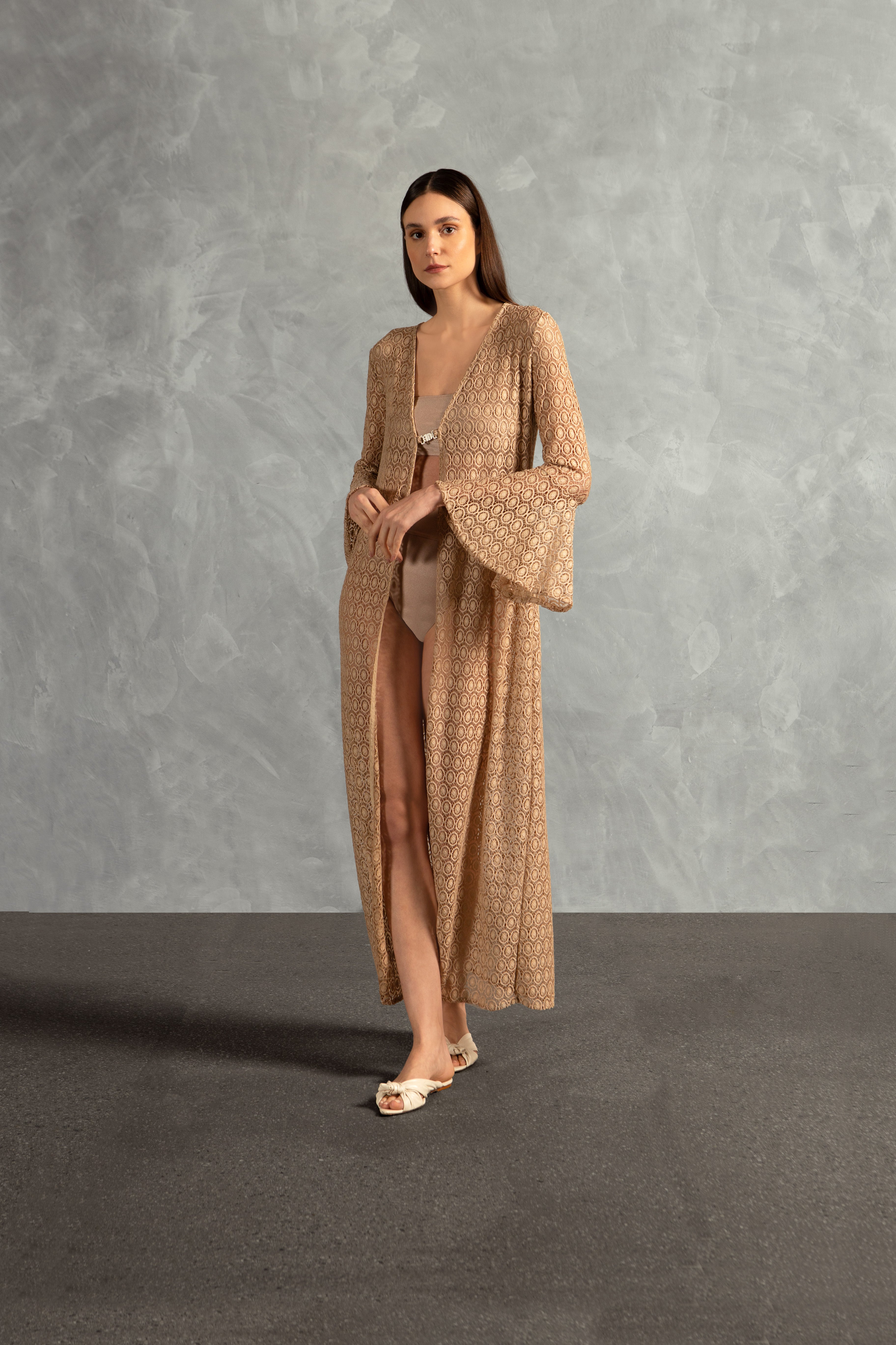 Robe Longo Renda Lisos AD