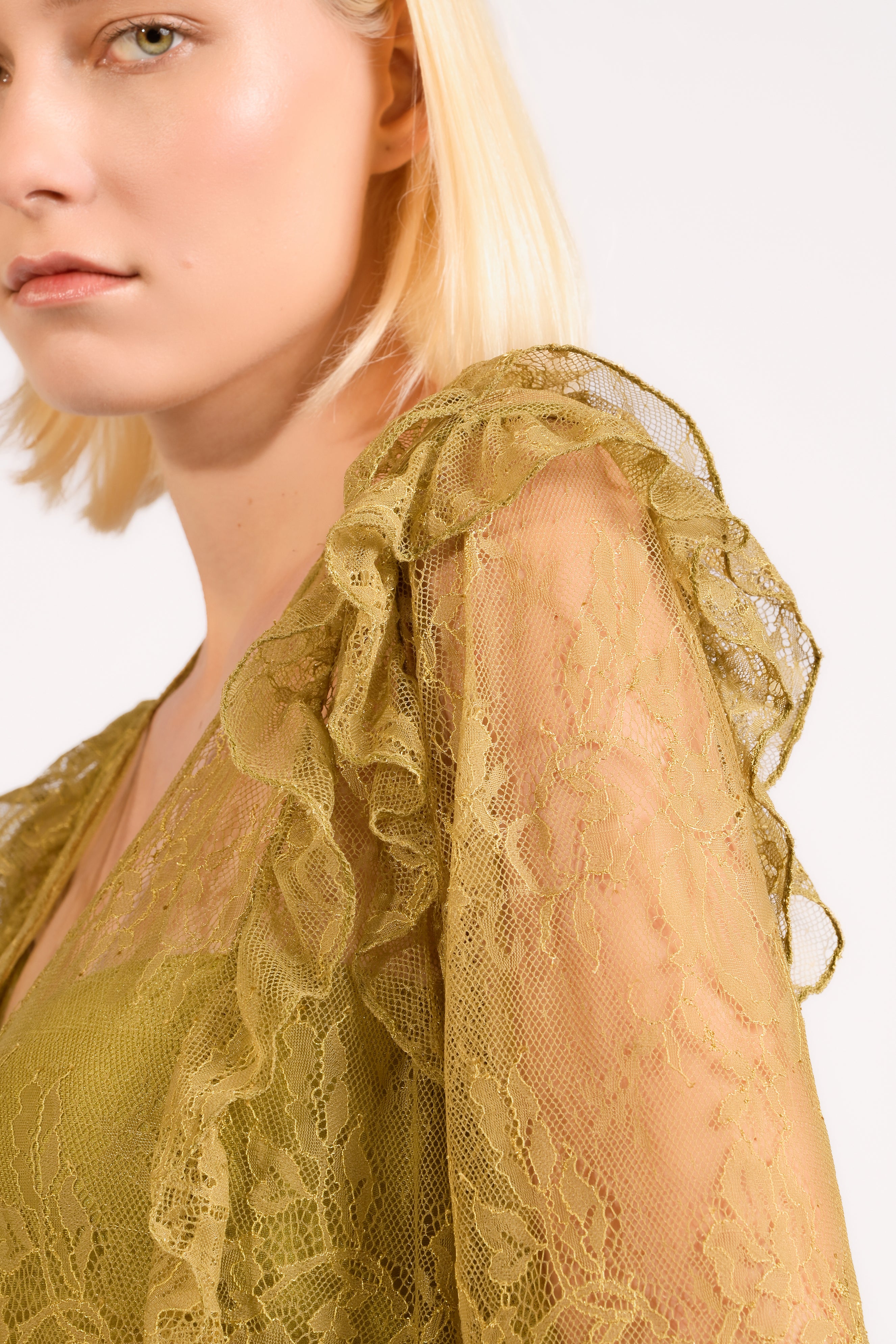 Robe Longo Babados Lina Pois Lisos