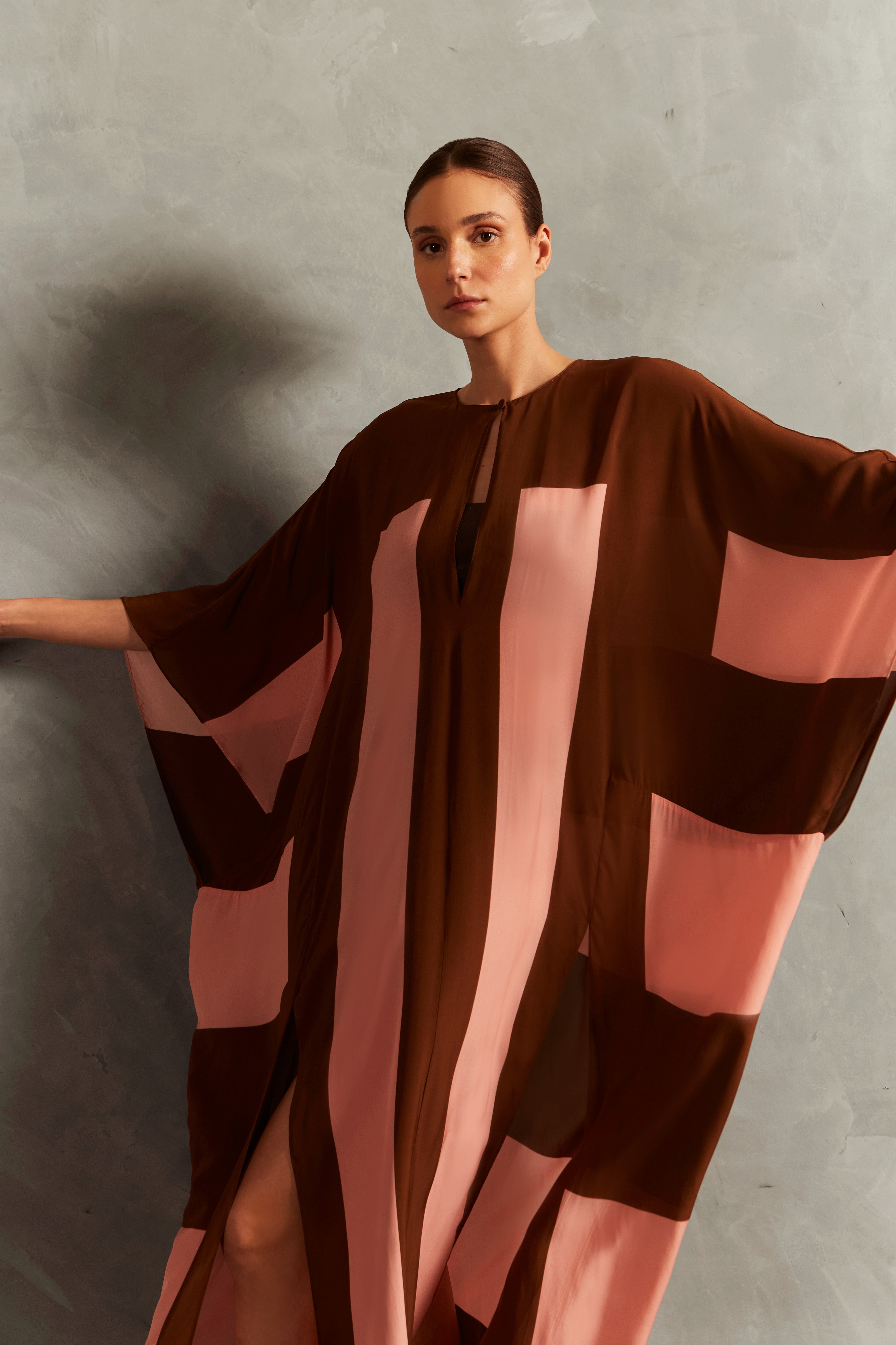 Kaftan Longo Geométrico