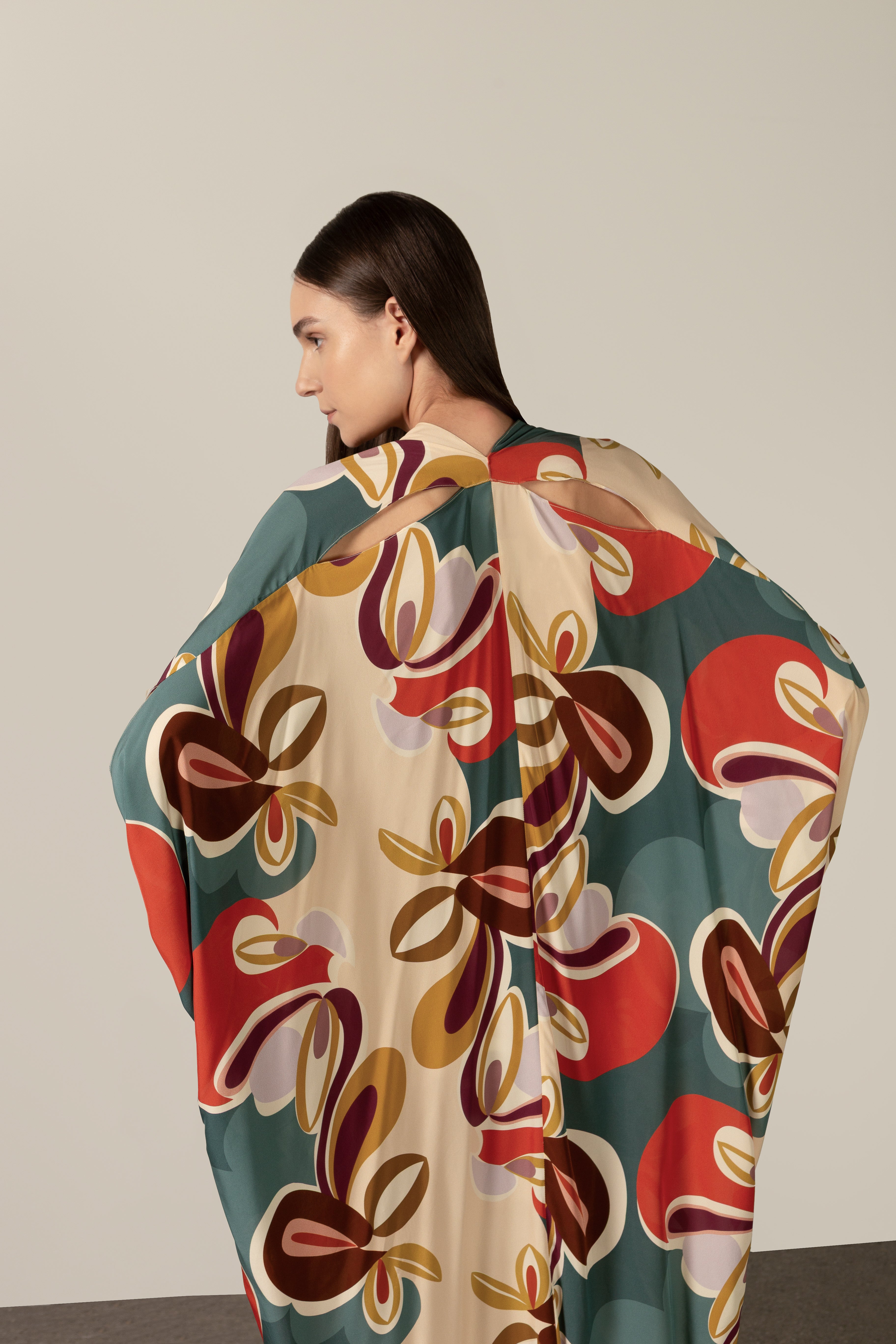Kaftan Midi Floral Organic
