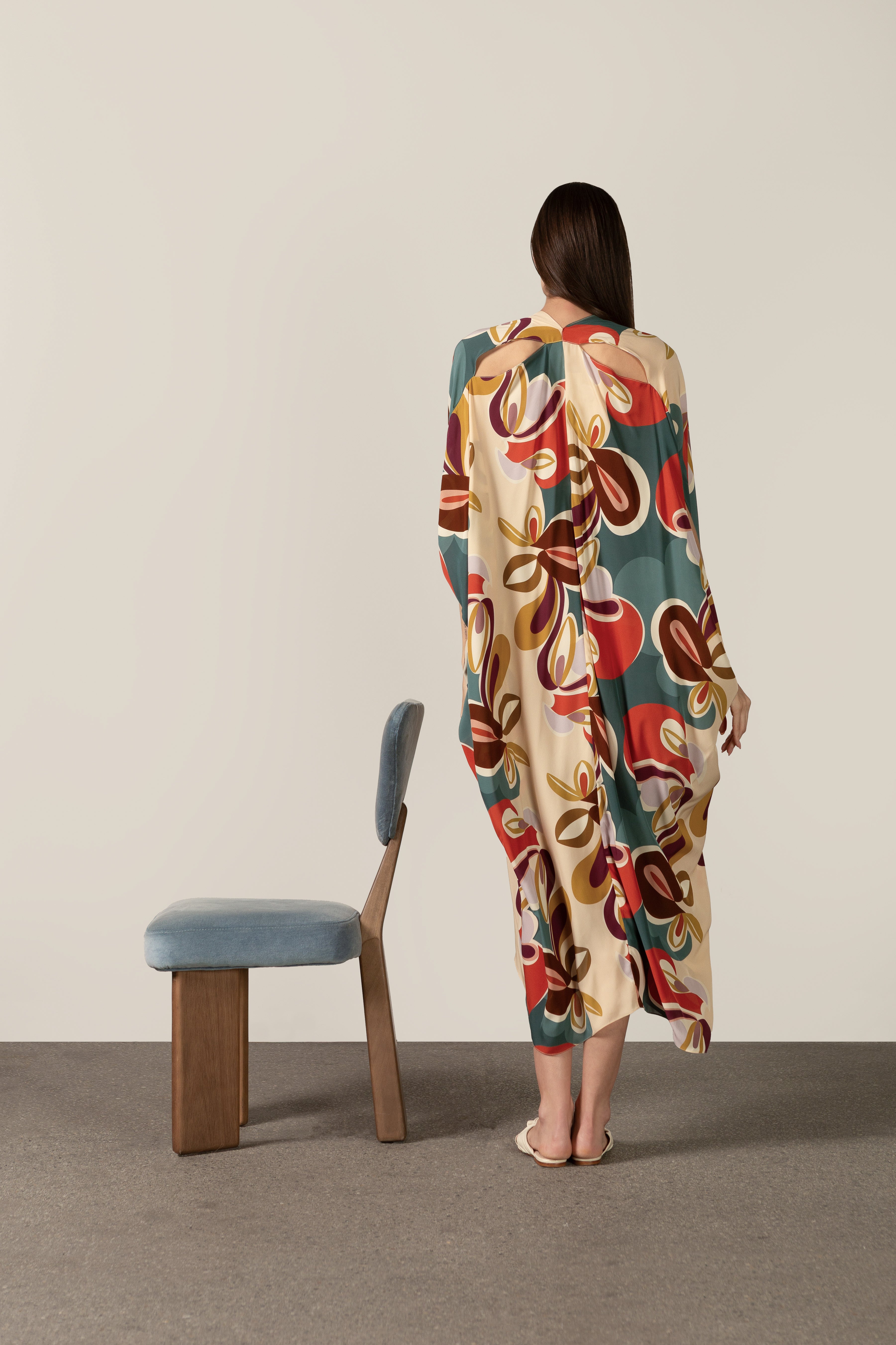 Kaftan Midi Floral Organic