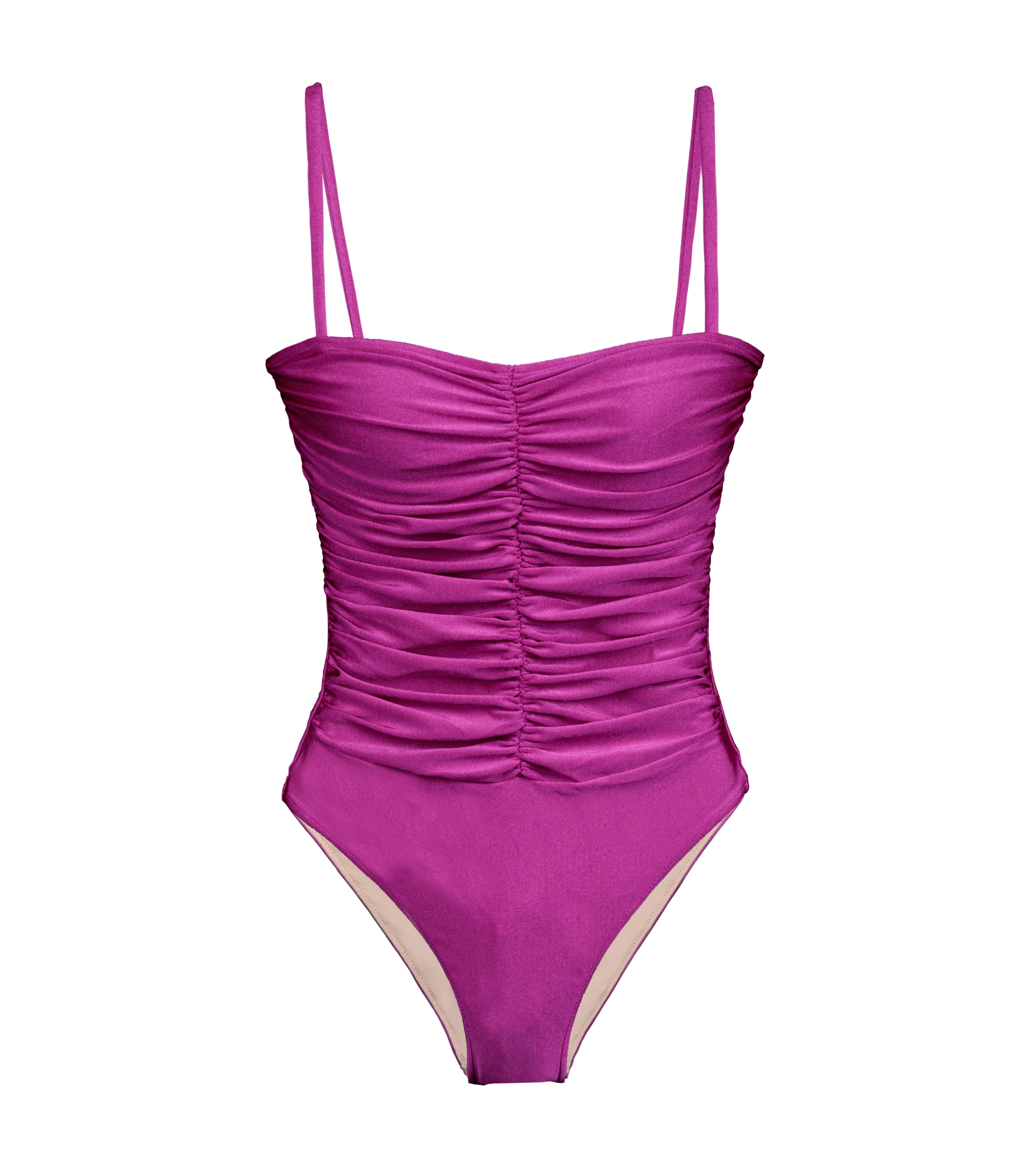 Maiô Alças Franzido Vintage Citronelle Liso