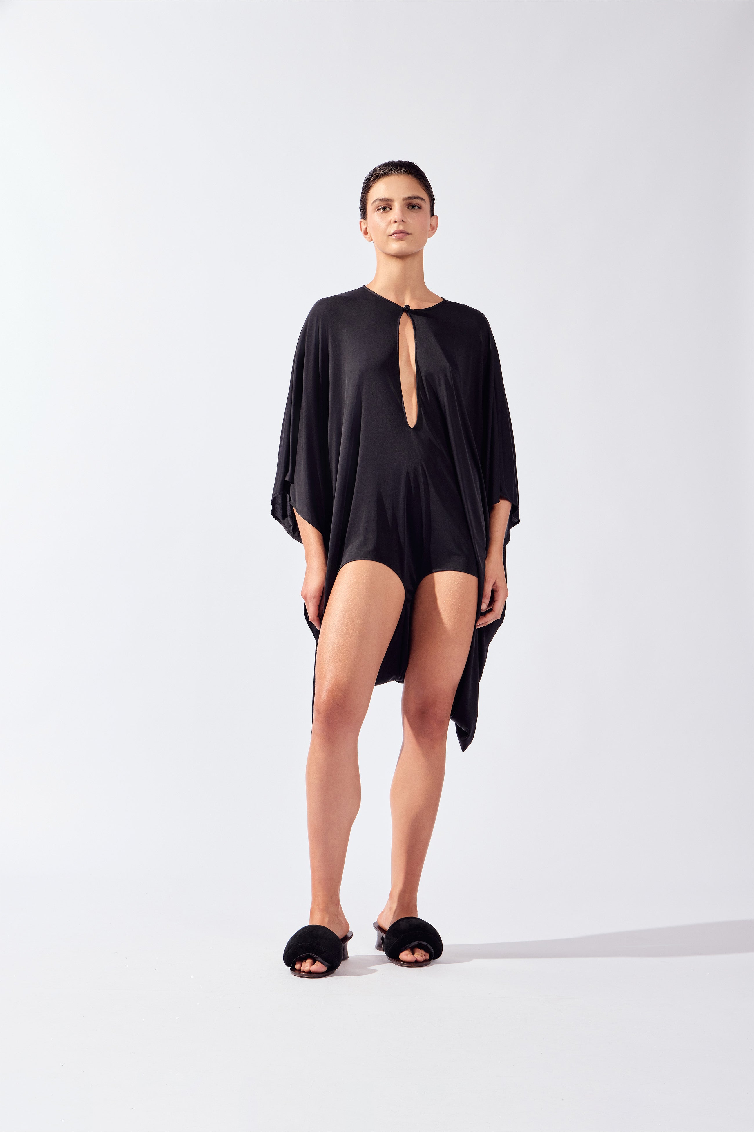 Playsuit Manga Ampla Flora Lisos