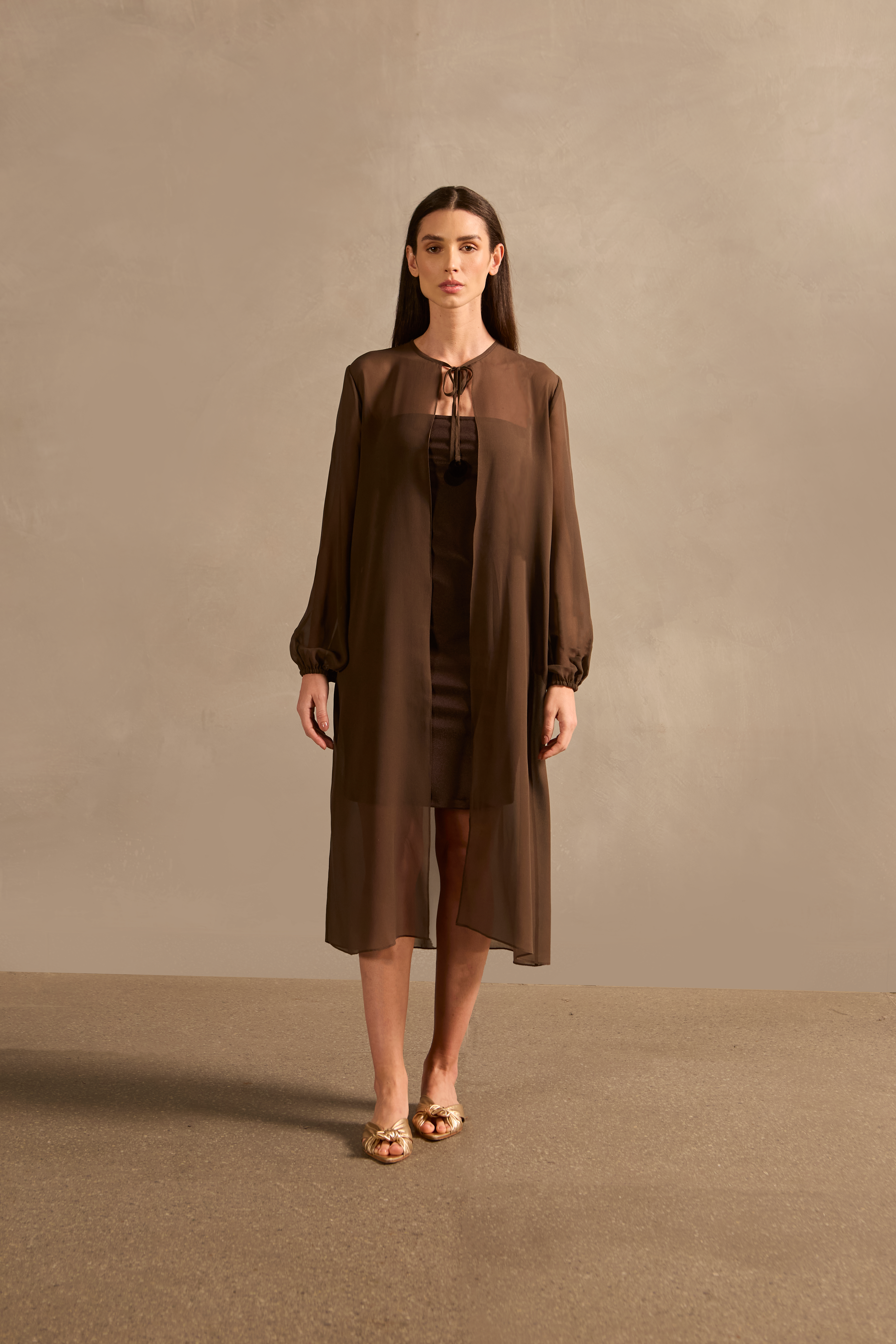 Robe Midi Detalhe Em Acrílico Mobile