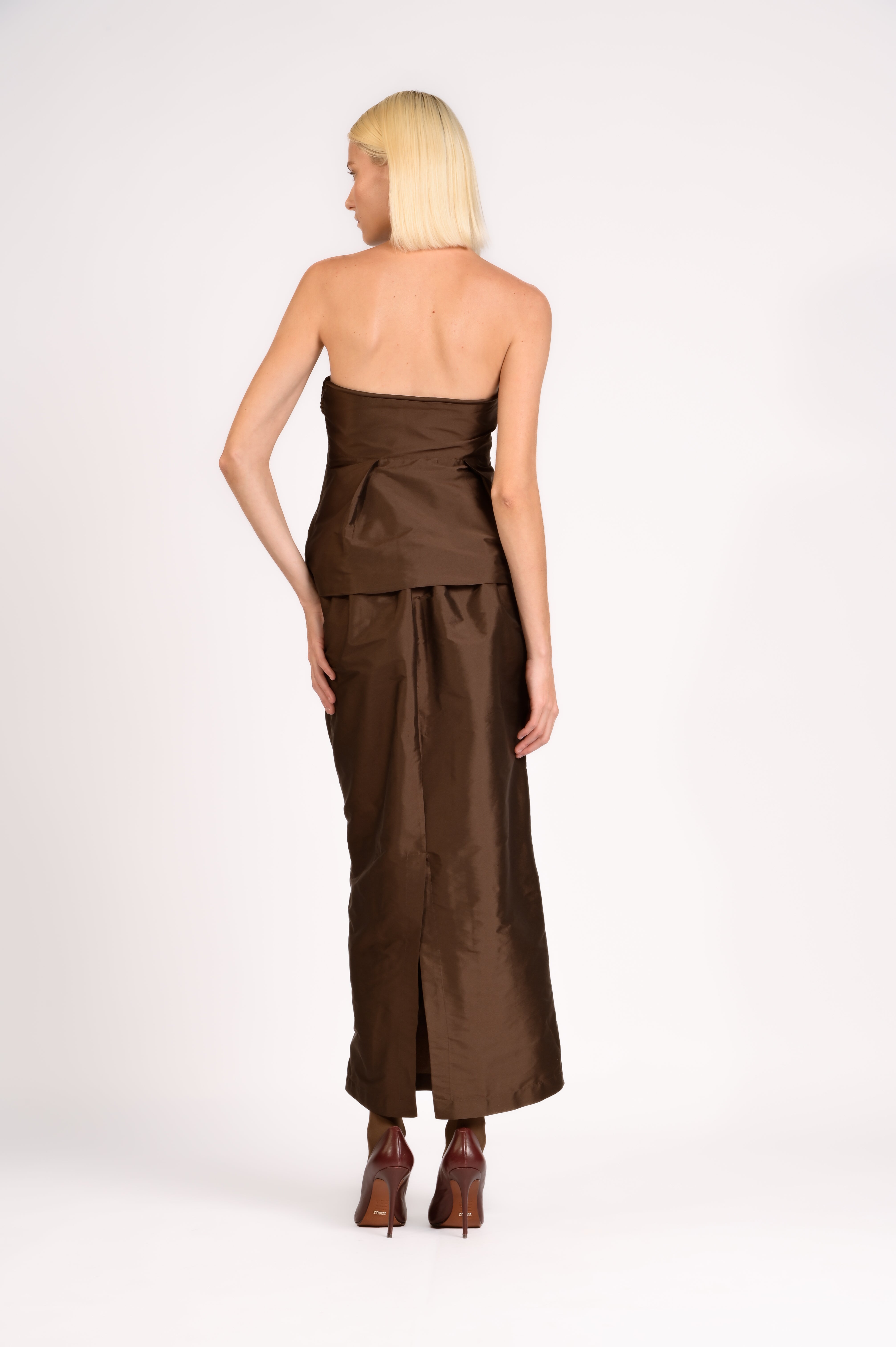 Saia Reta Tafeta Full Bloom