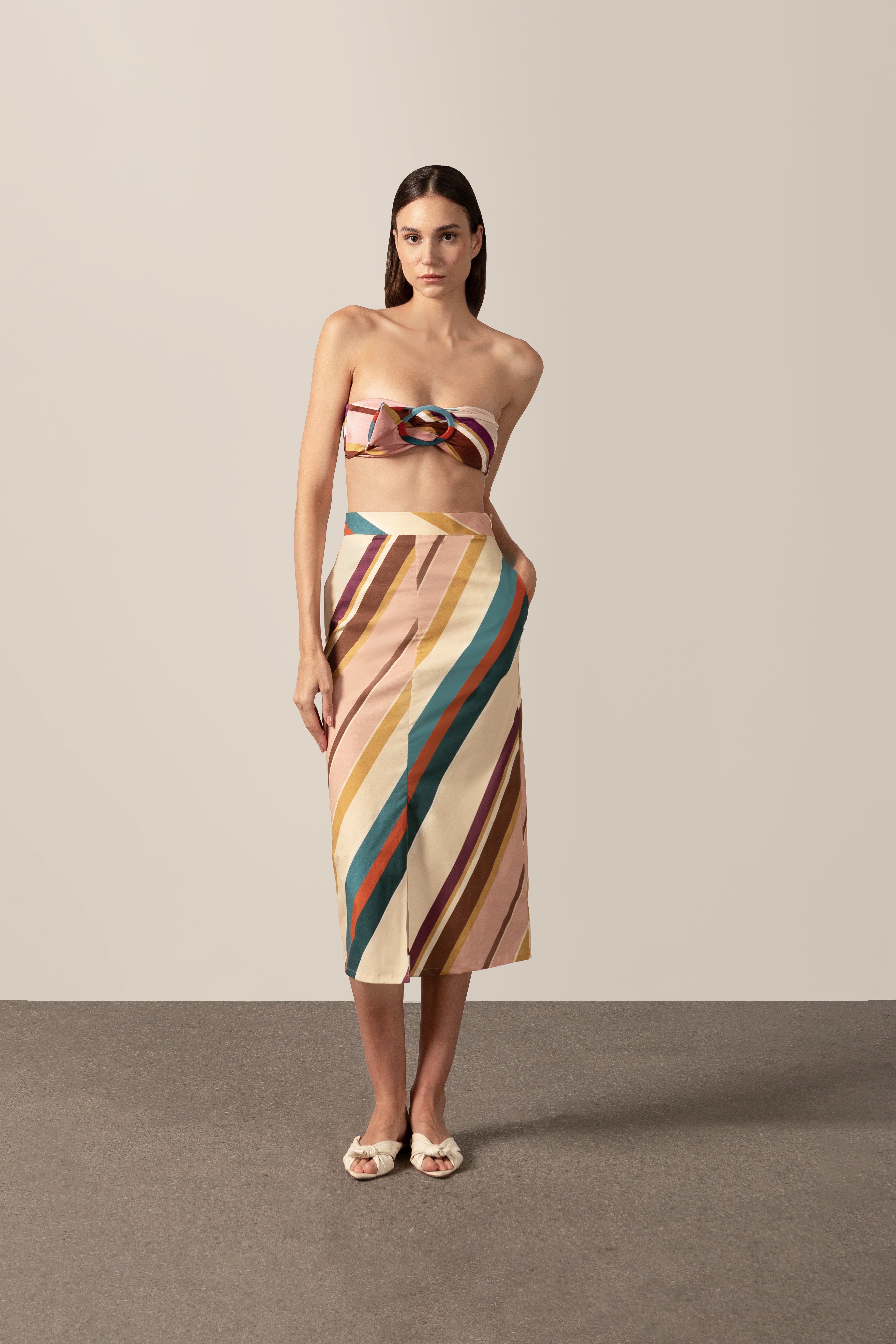 Saia Midi Listras Diagonais