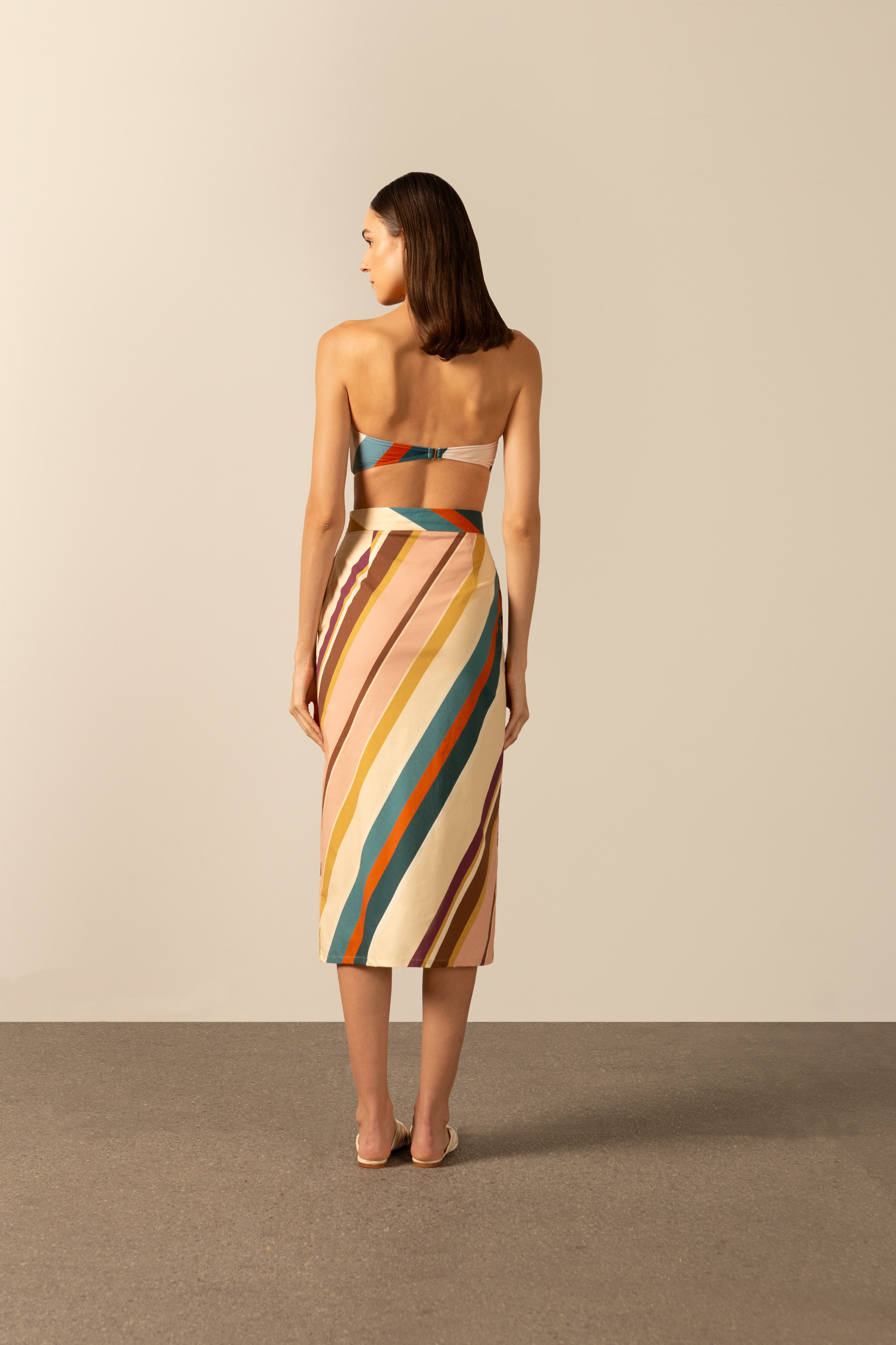 Saia Midi Listras Diagonais