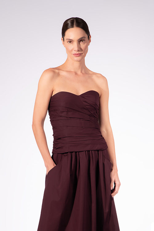 Top Drapeado Tomara que Caia Opulence