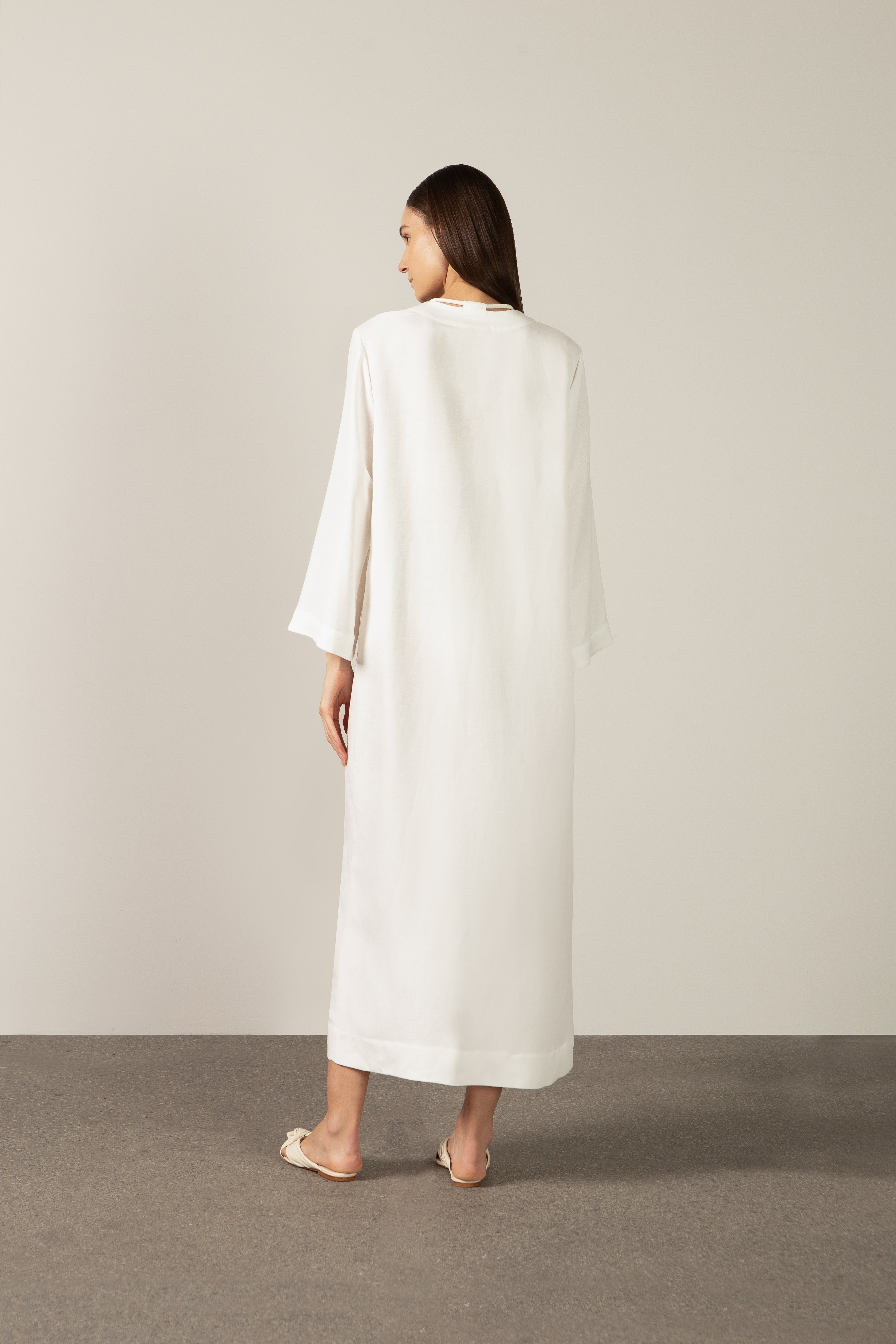 Túnica Longa Manga Longa Bicolor