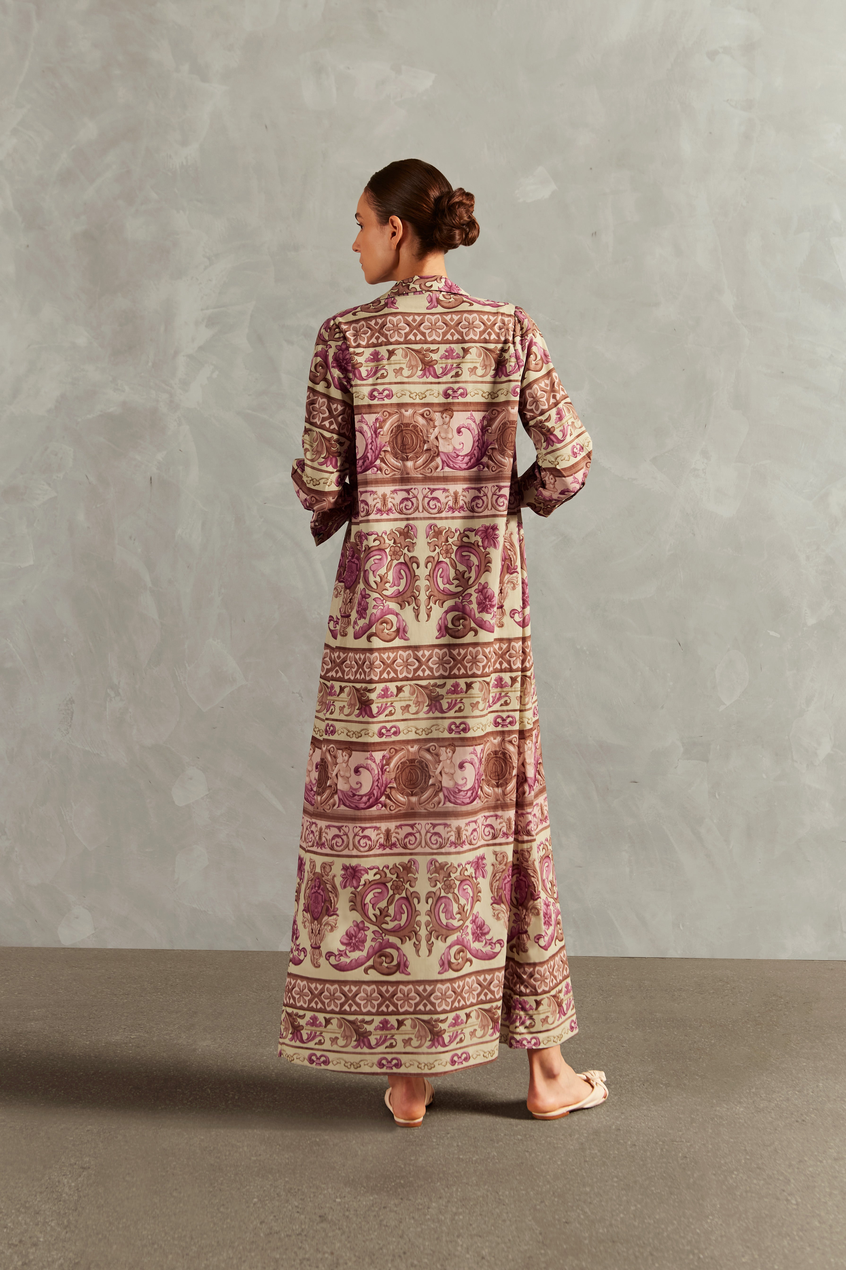 Vestido Chemise Longo Vintage Citronelle